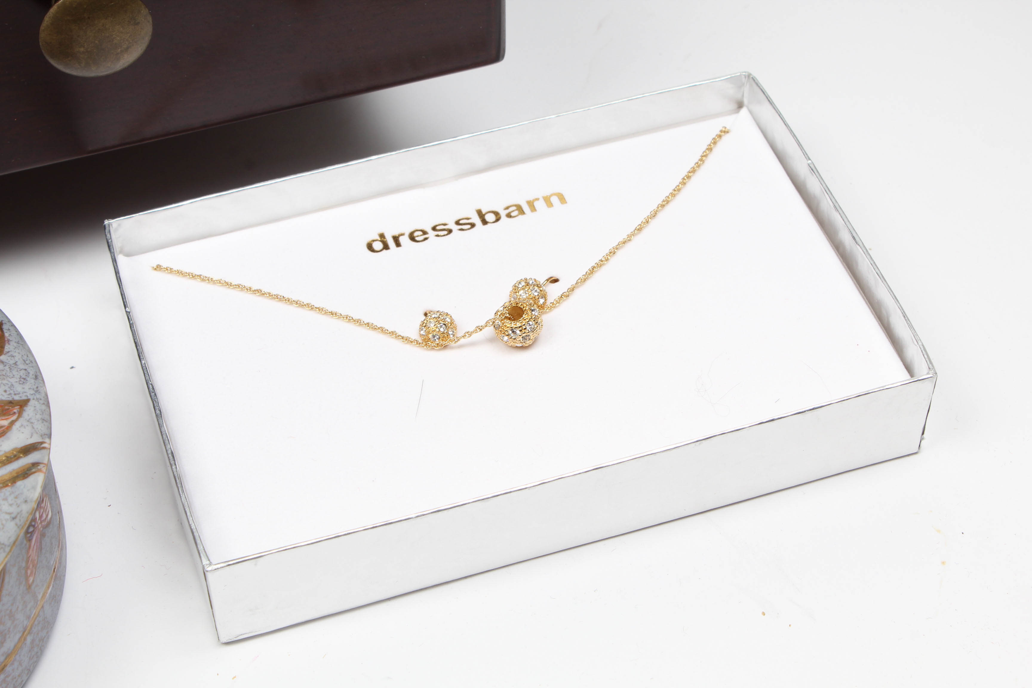 The Bombay Company Jewelry Box with Costume Jewelry