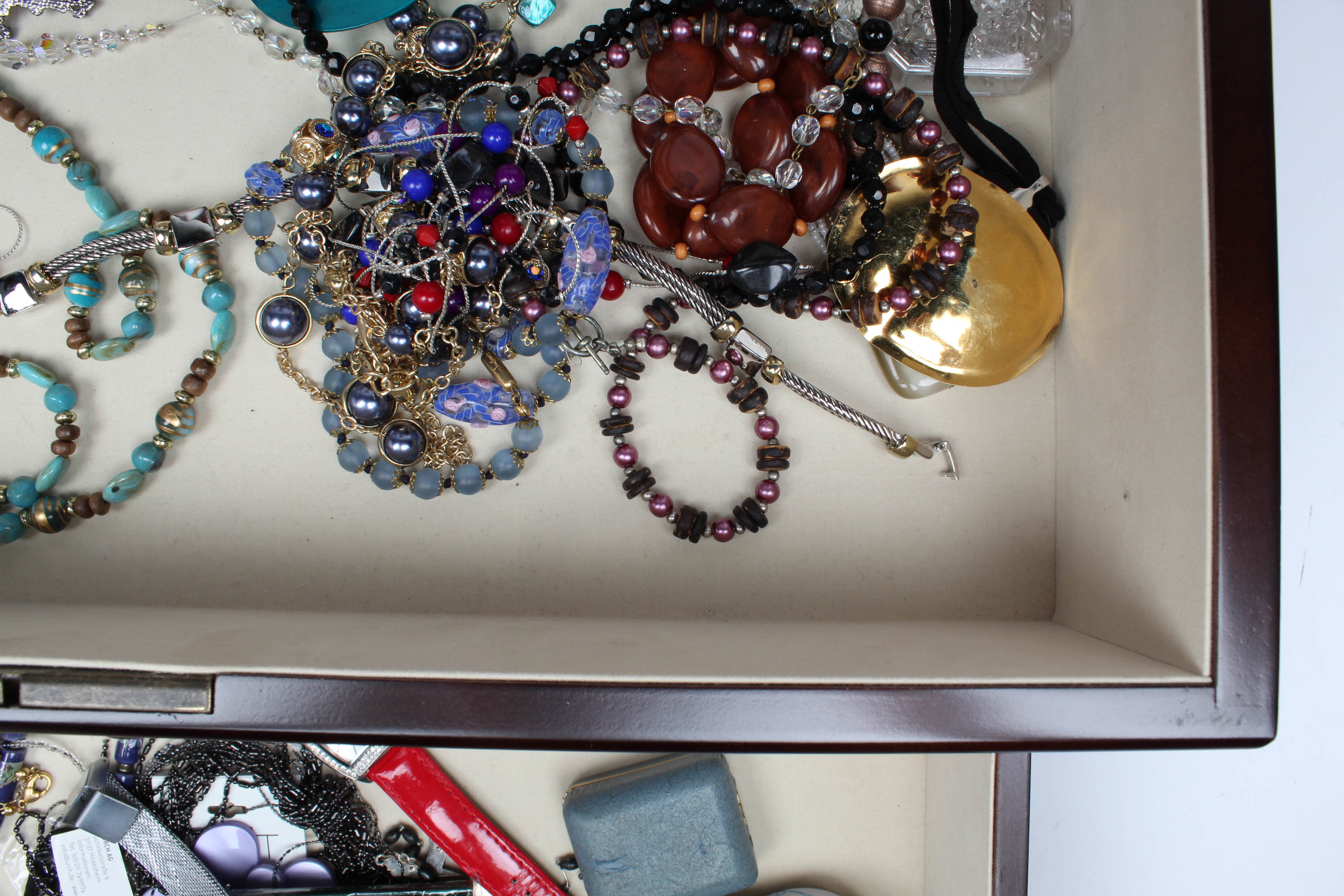 The Bombay Company Jewelry Box with Costume Jewelry