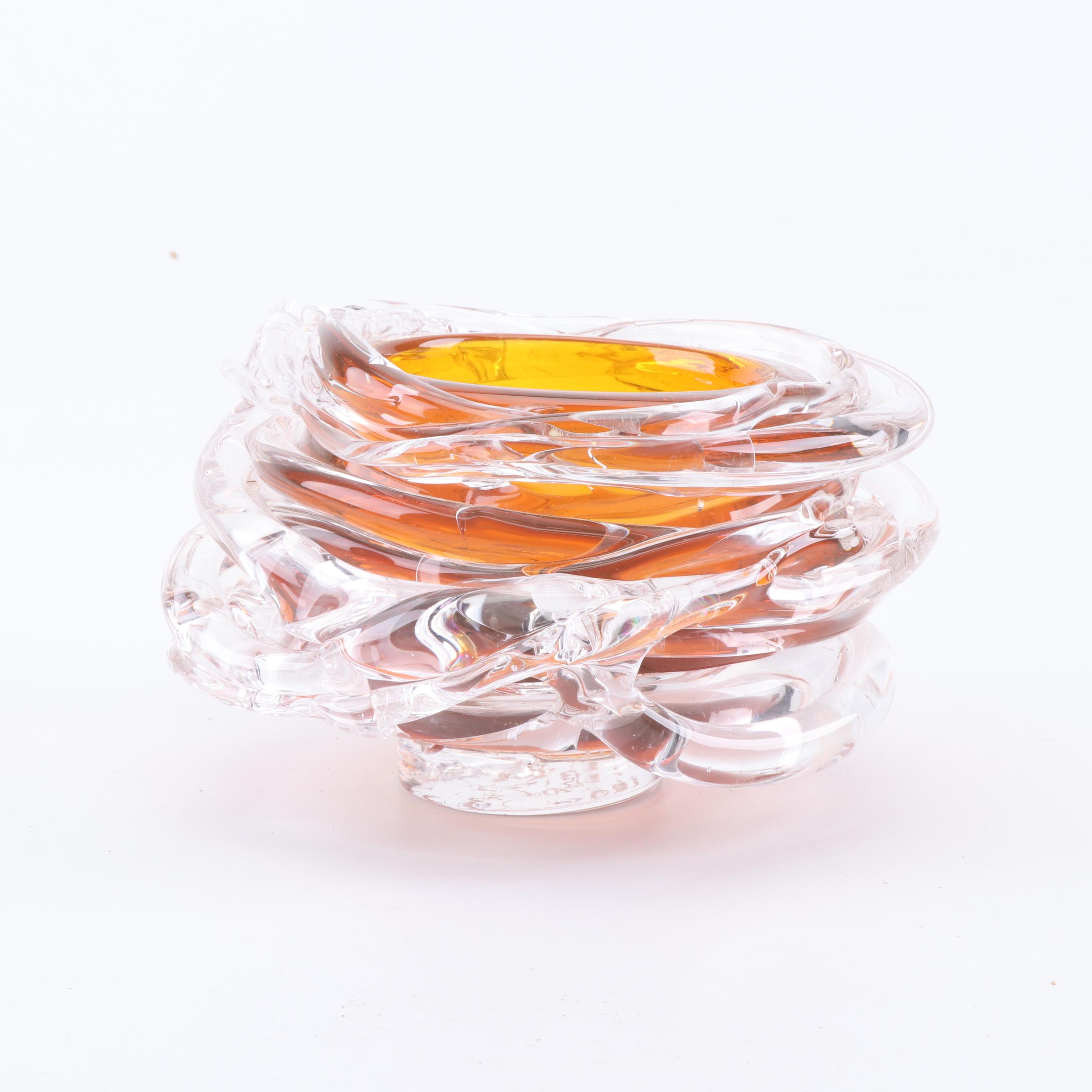 Signed Art Glass Bowl