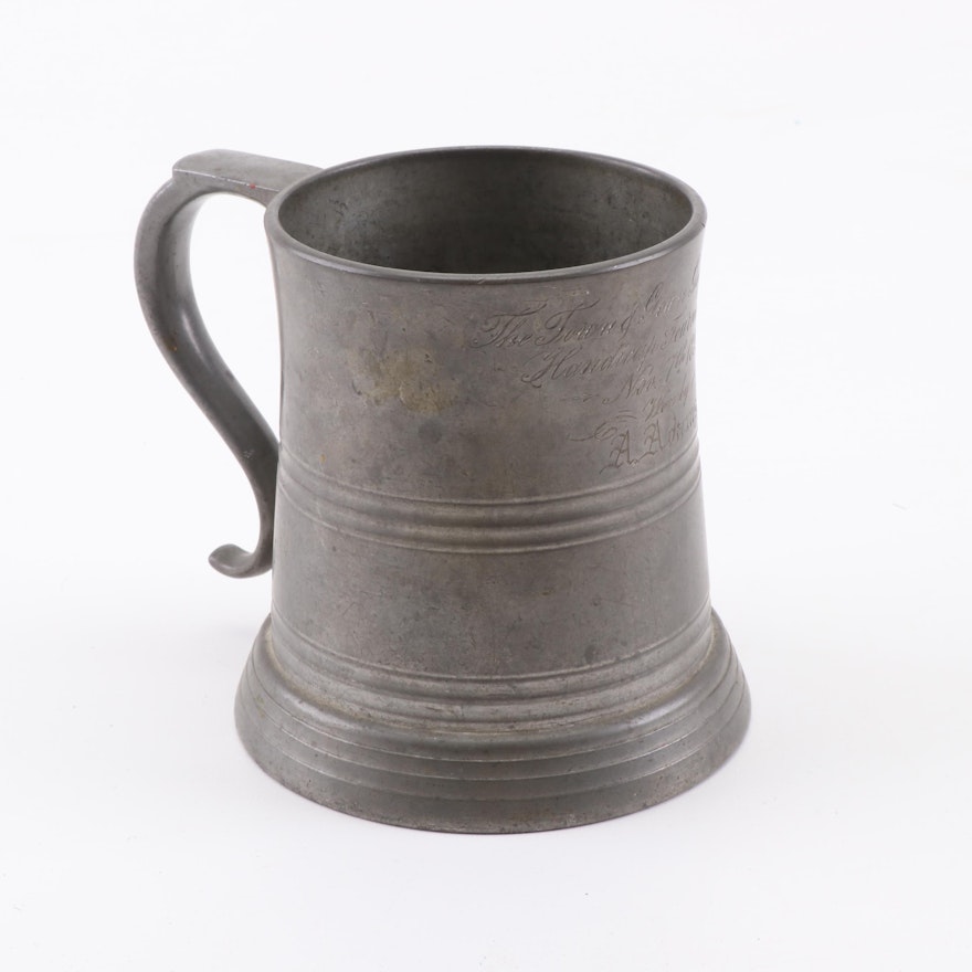 Reed & Barton Pewter Tankard with 1899 Golf Tournament Engraving