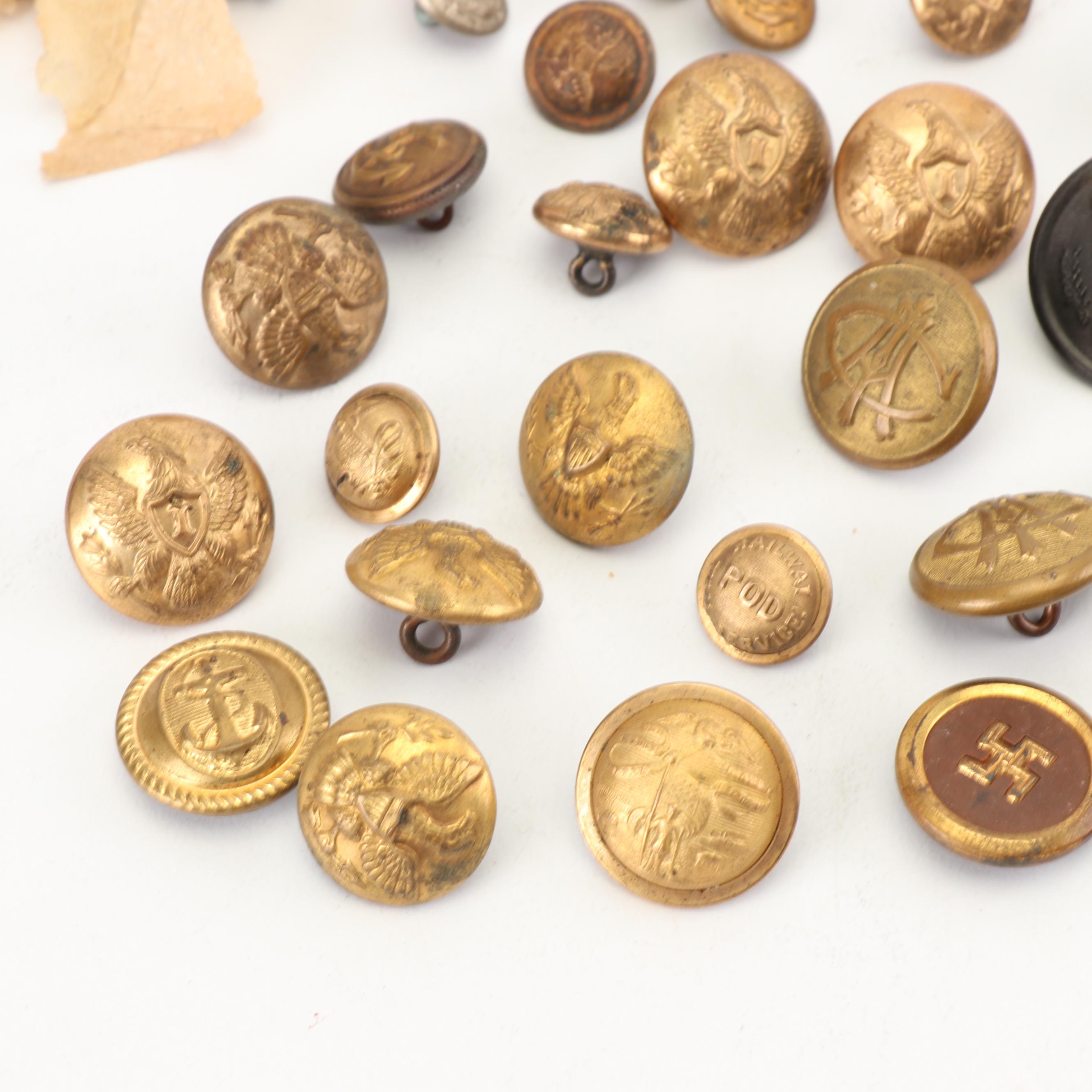 Archive of the Garner Family of Iowa, Civil War and Other Military Brass Buttons