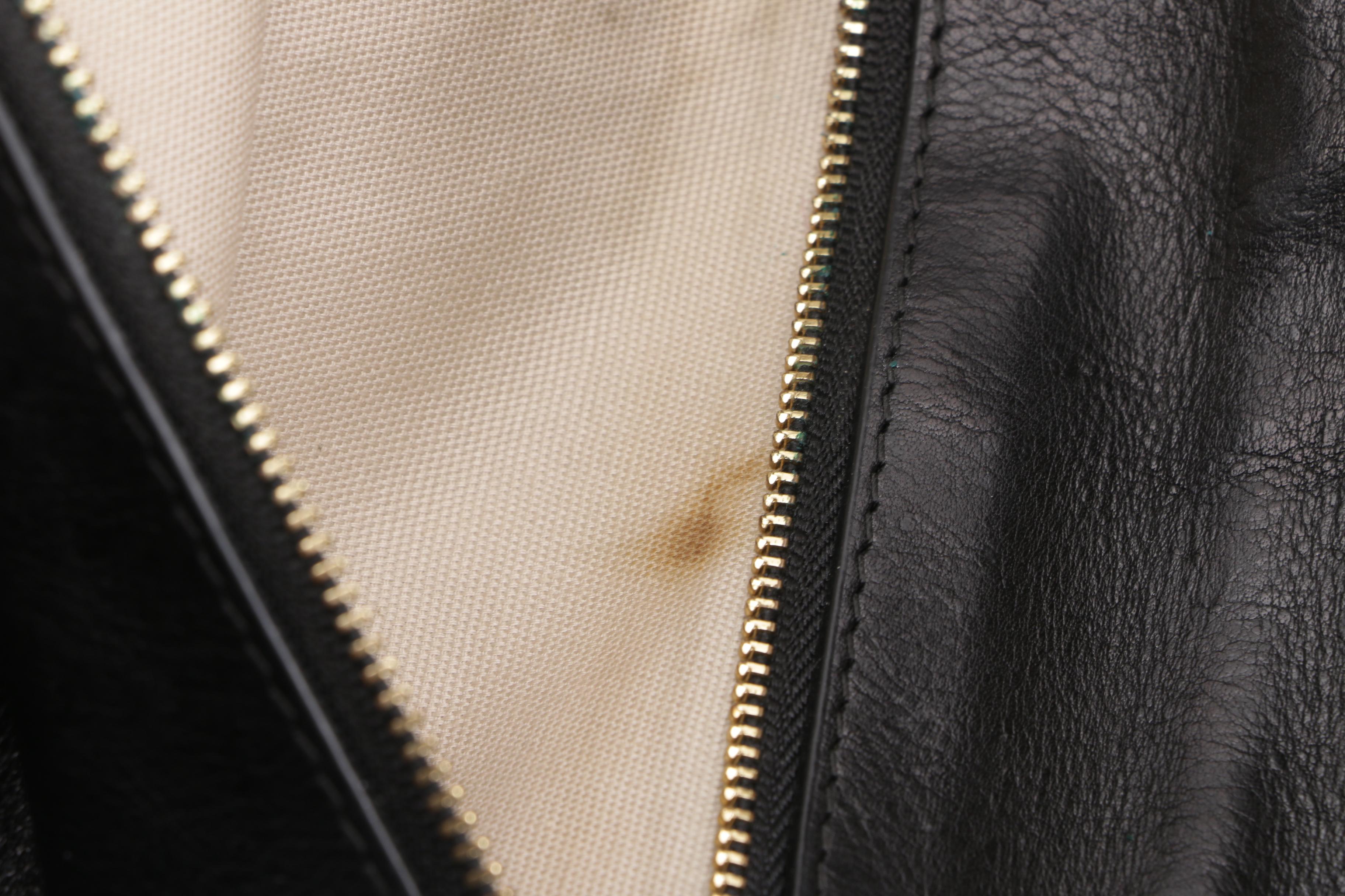 Tory Burch Bombe Reva Black Leather Convertible Clutch