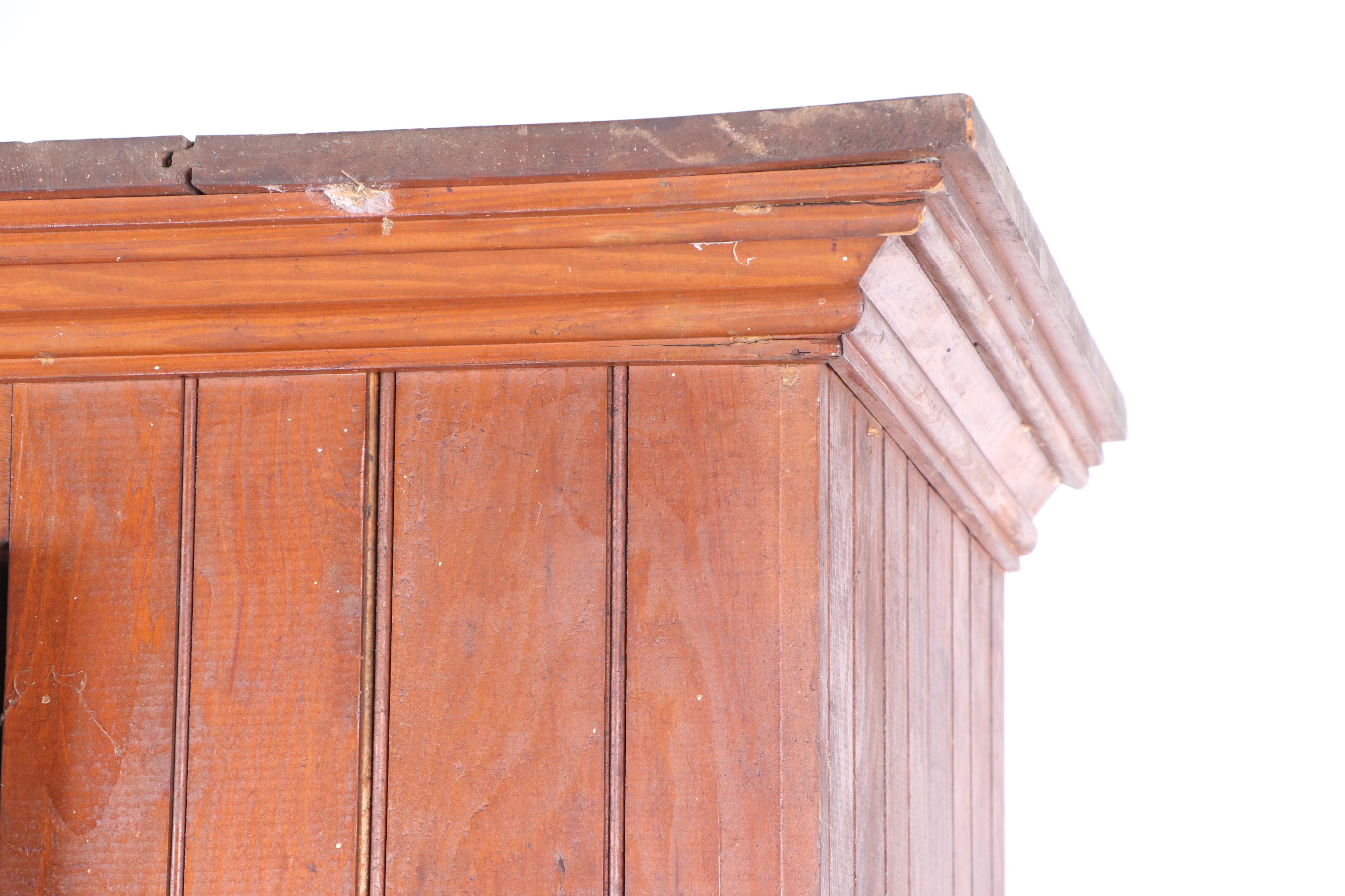 Cedar Storage Cabinet with Interior Hooks, Early 19th Century