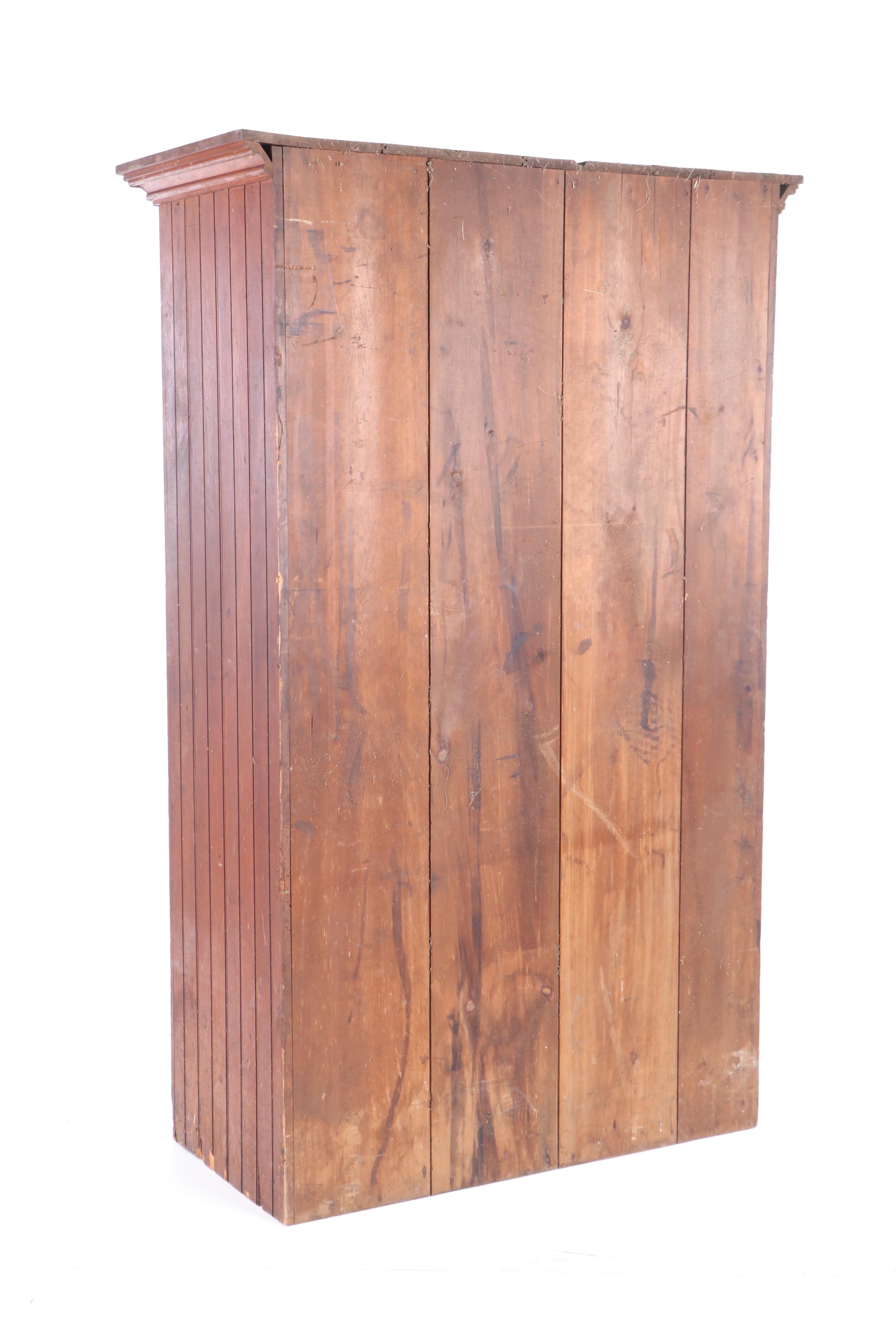 Cedar Storage Cabinet with Interior Hooks, Early 19th Century