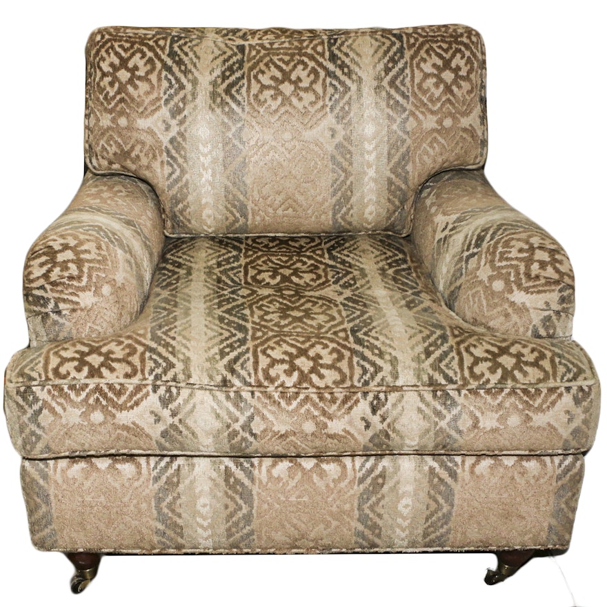 Upholstered Armchair on Casters by Milling Road, 21st Century