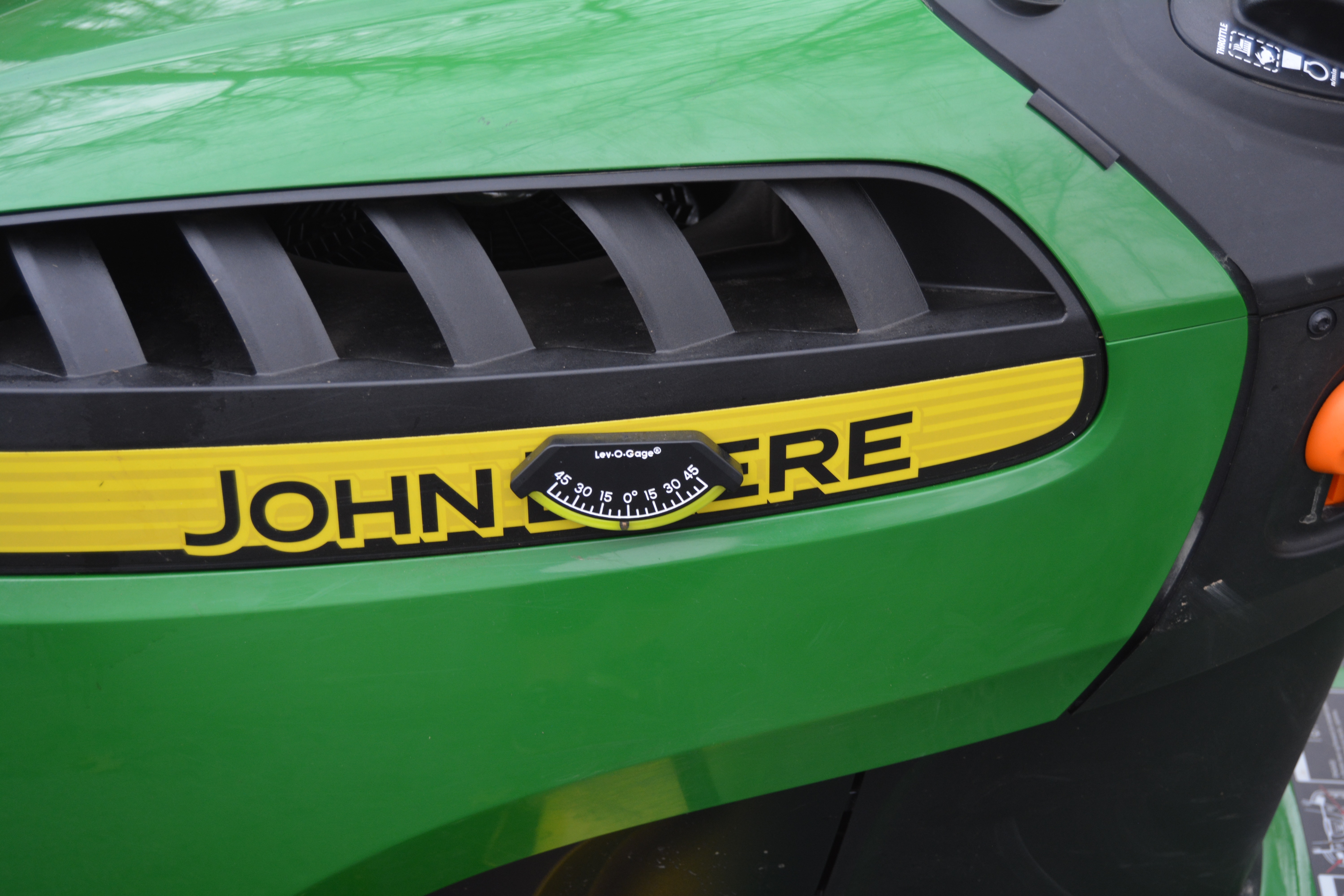 John Deere D125 "100 Series" V-Twin Engine Riding Mower with Accessories