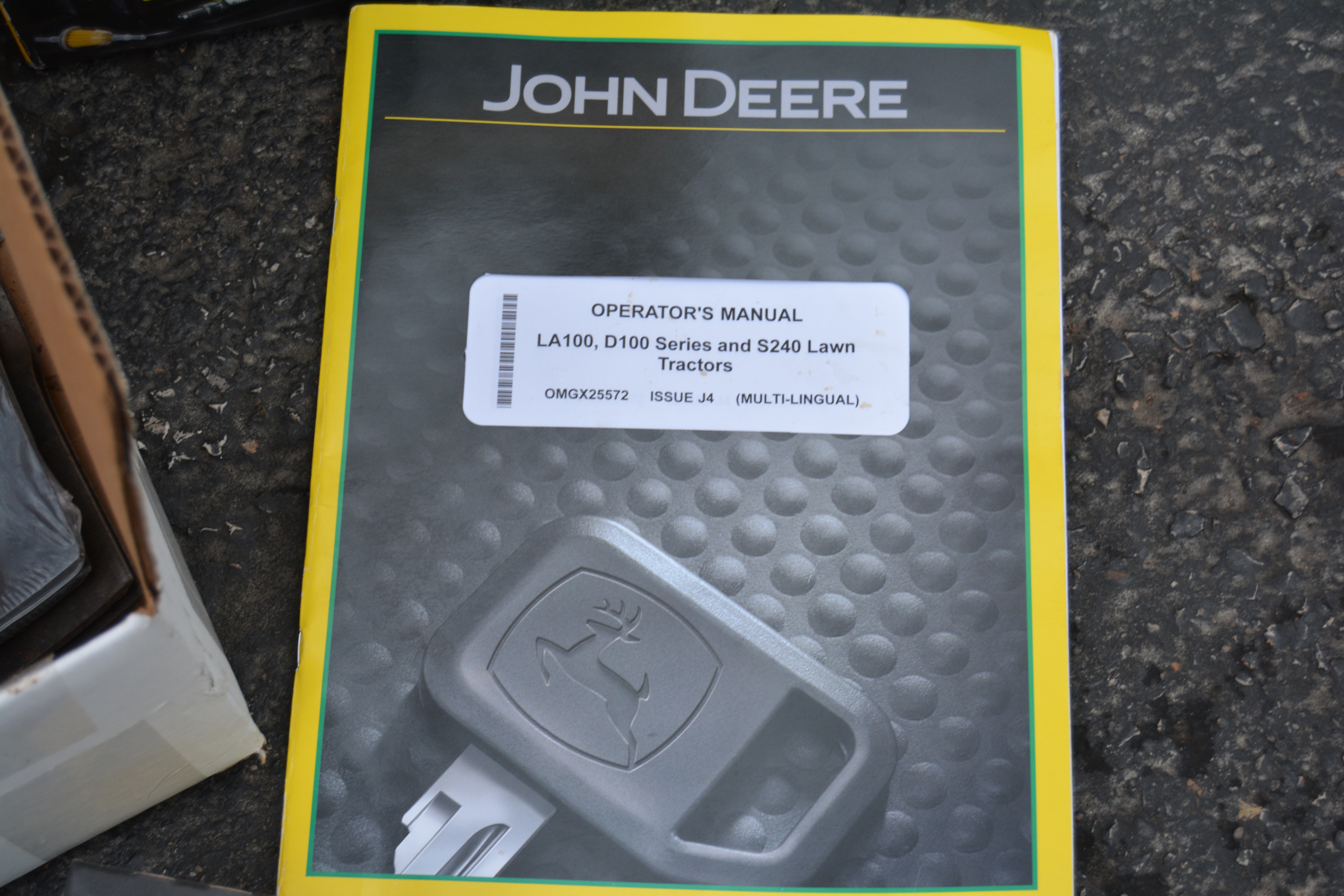 John Deere D125 "100 Series" V-Twin Engine Riding Mower with Accessories