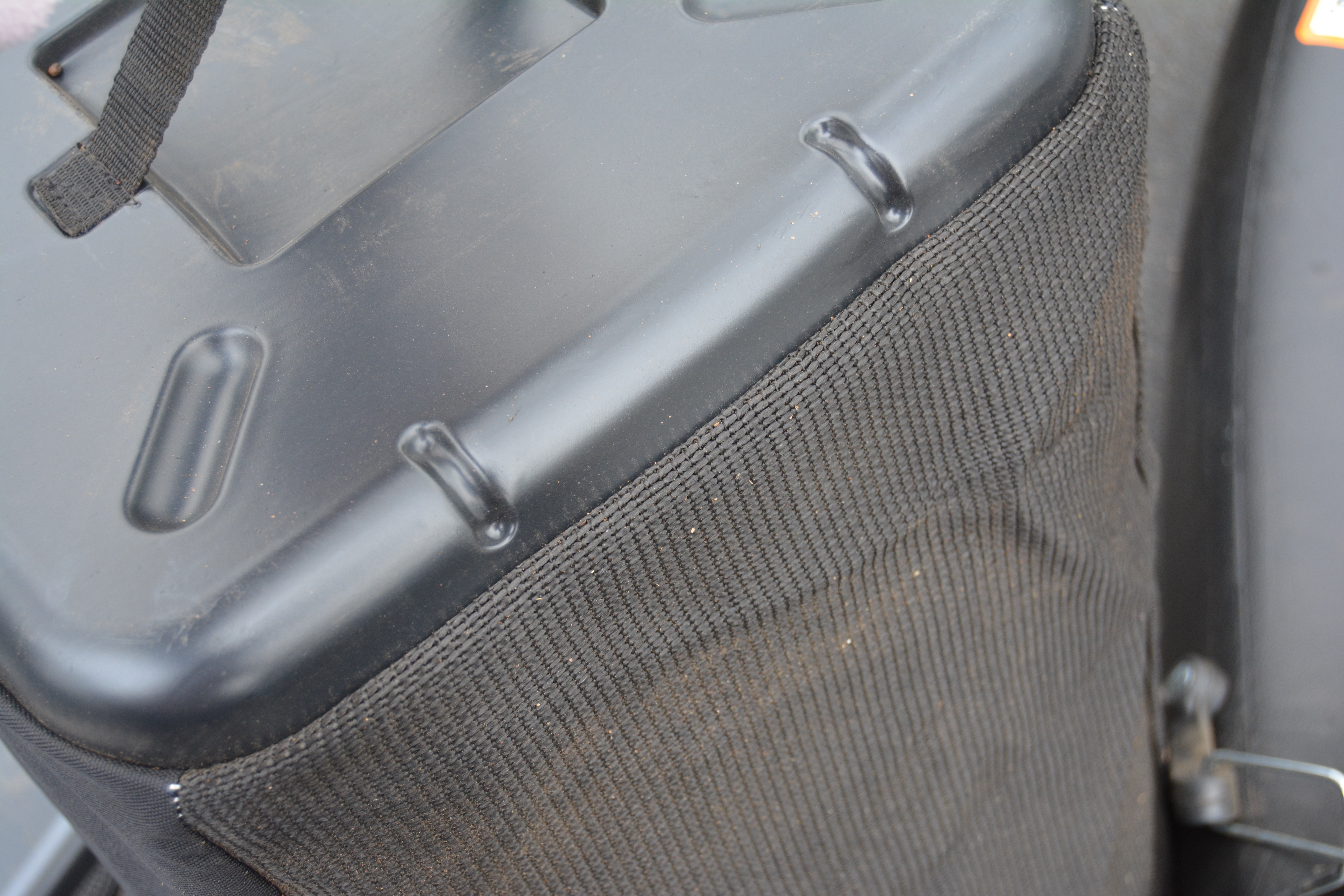 John Deere Twin Bagger with Series GX20398 Chute