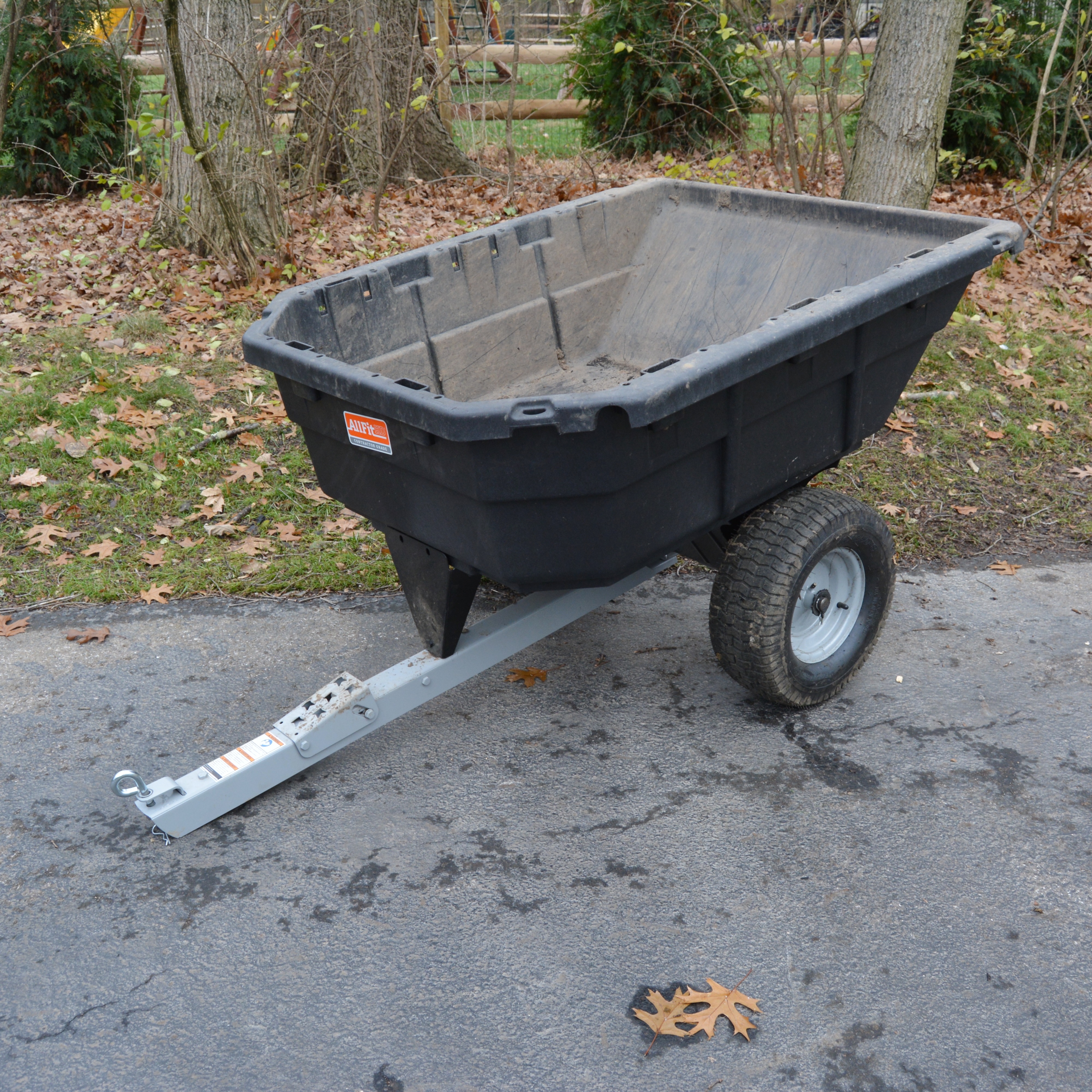 Allfit HD Contractor Grade 12.5 Cubic Foot Swivel Dump Cart
