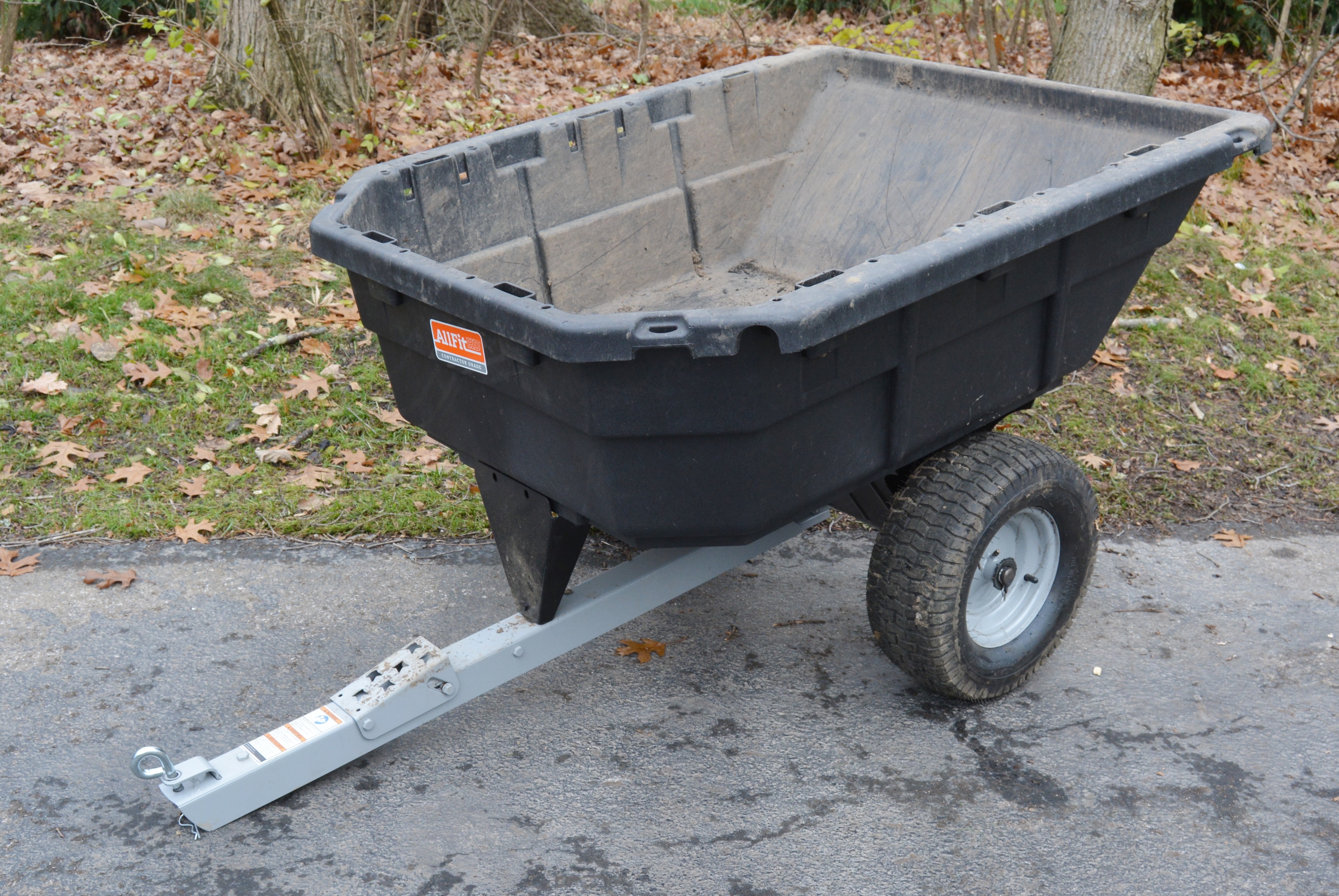 Allfit HD Contractor Grade 12.5 Cubic Foot Swivel Dump Cart