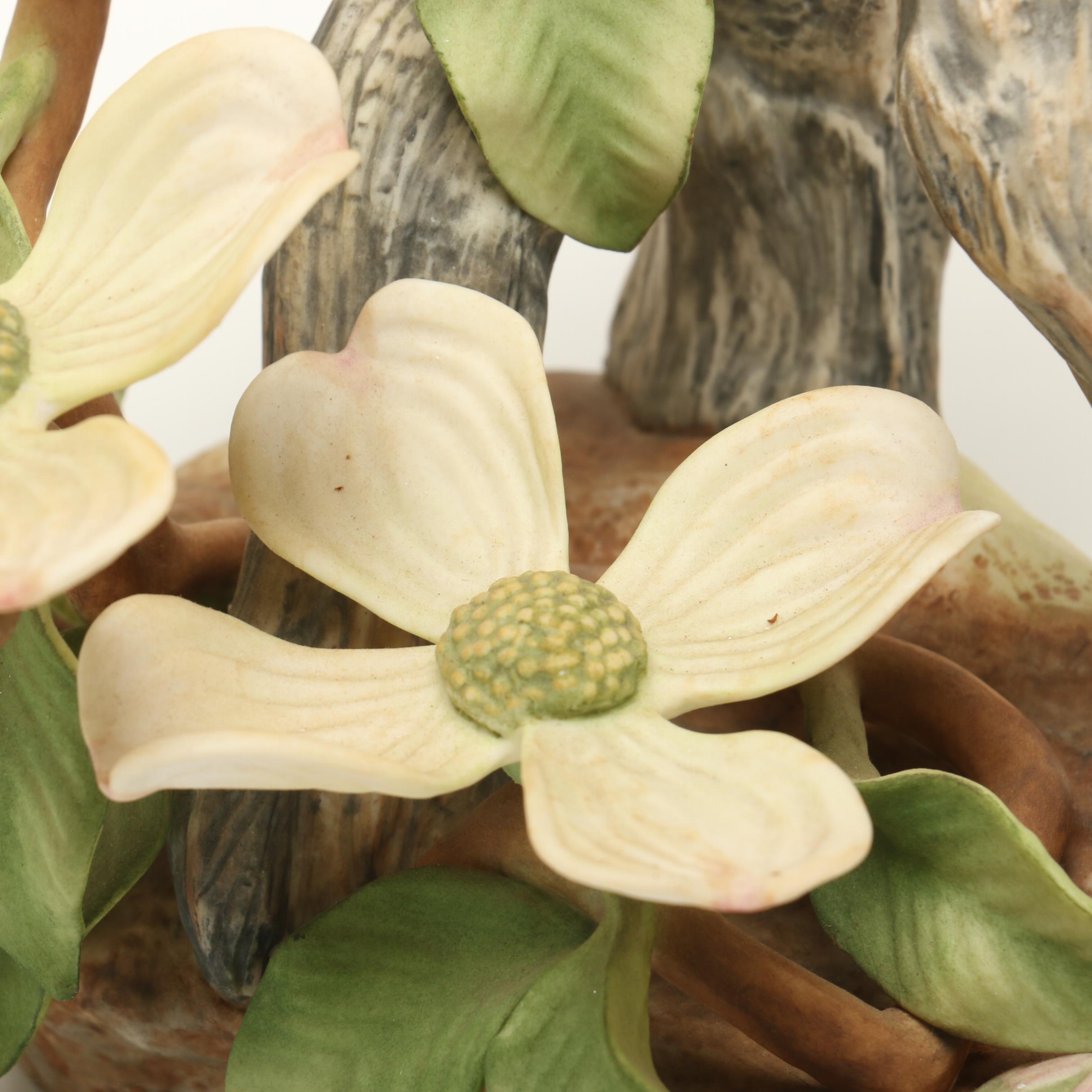 Irving C. Burgues "Carolina Wren with Dogwood"