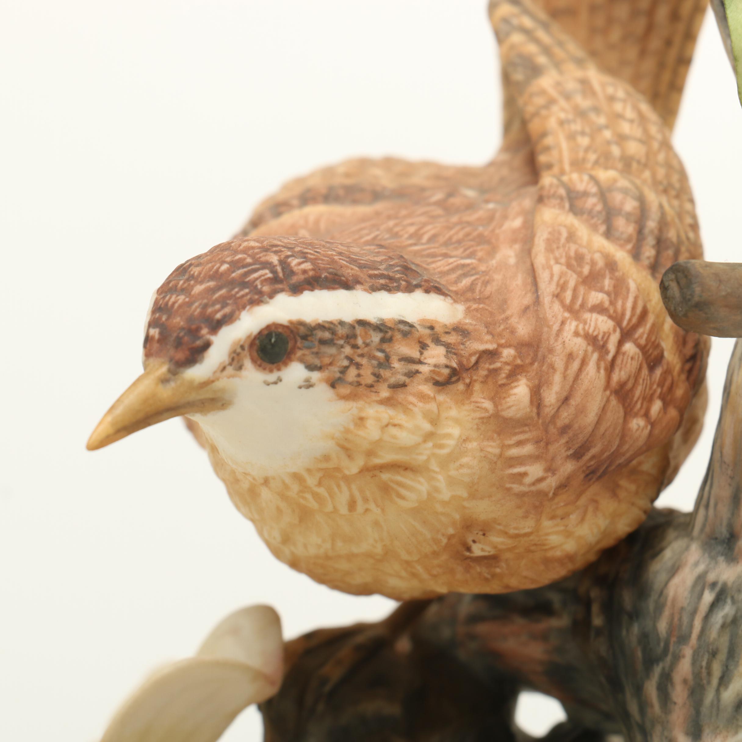 Irving C. Burgues "Carolina Wren with Dogwood"