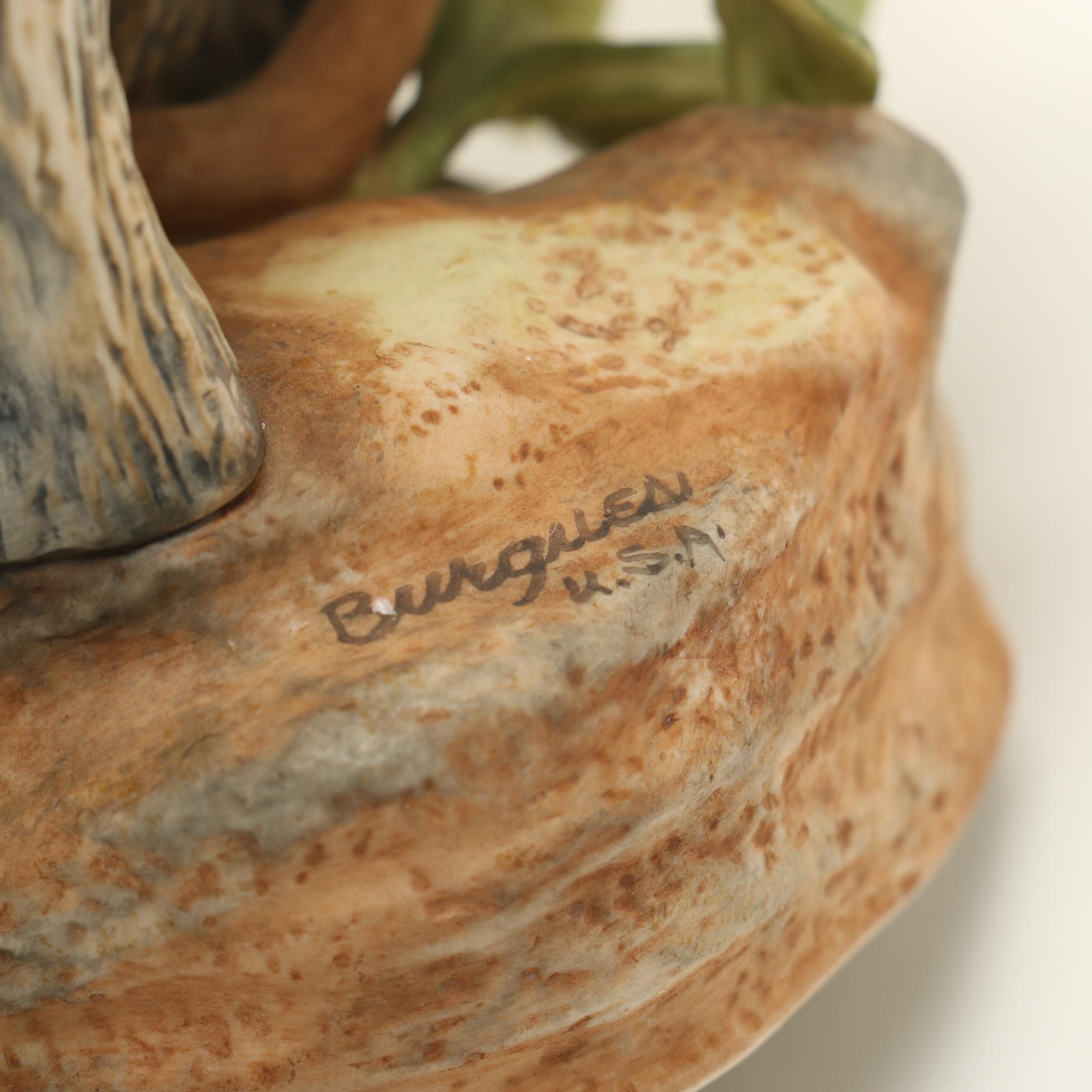 Irving C. Burgues "Carolina Wren with Dogwood"