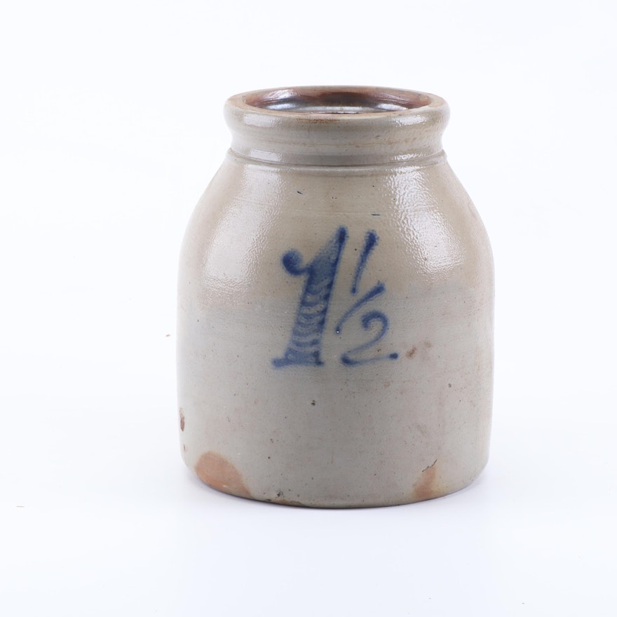 Salt Glazed Stoneware Jar