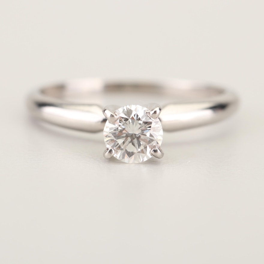 Platinum Diamond Solitaire Ring