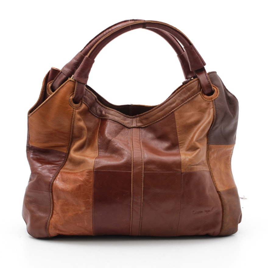 Cobbler Legend Patchwork Leather Handbag