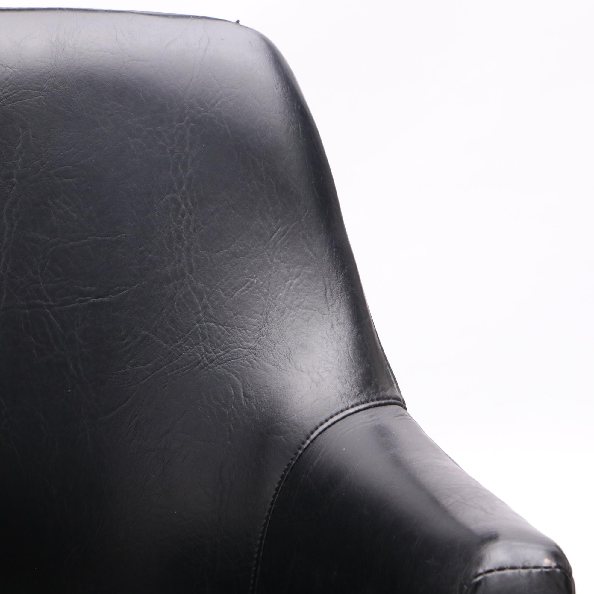 Daystrom Furniture Vintage Black Swivel Chairs