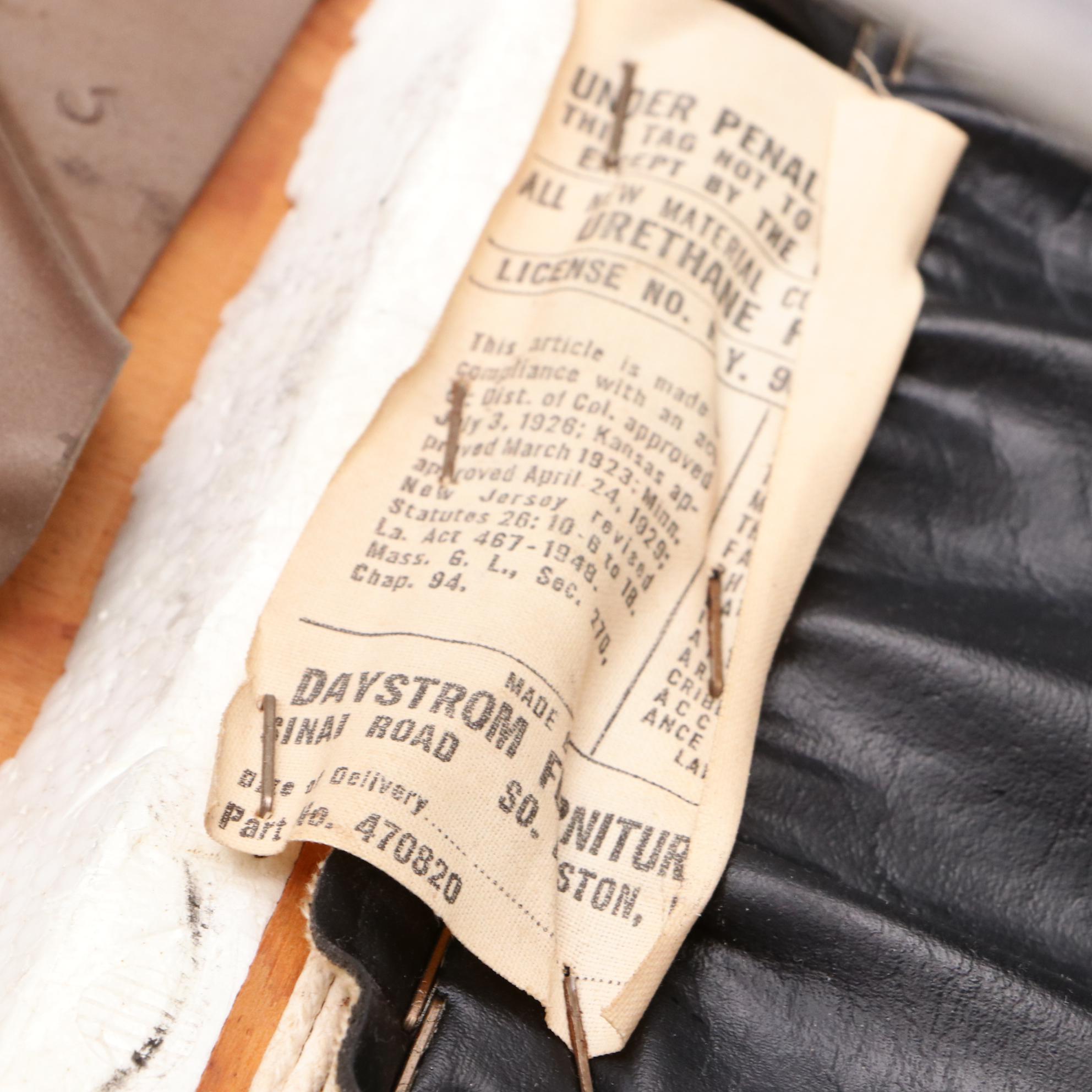 Daystrom Furniture Vintage Black Swivel Chairs