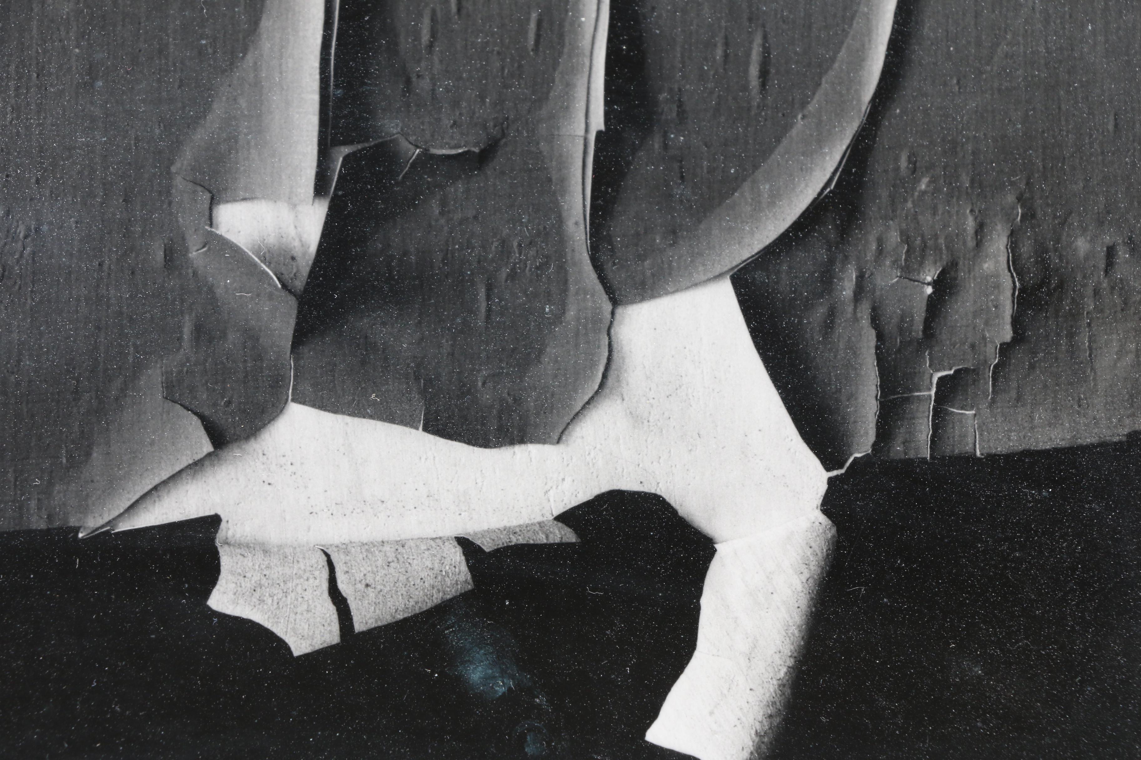 Minor White 1958 Gelatin Silver Print "Peeling Paint, Rochester, New York"