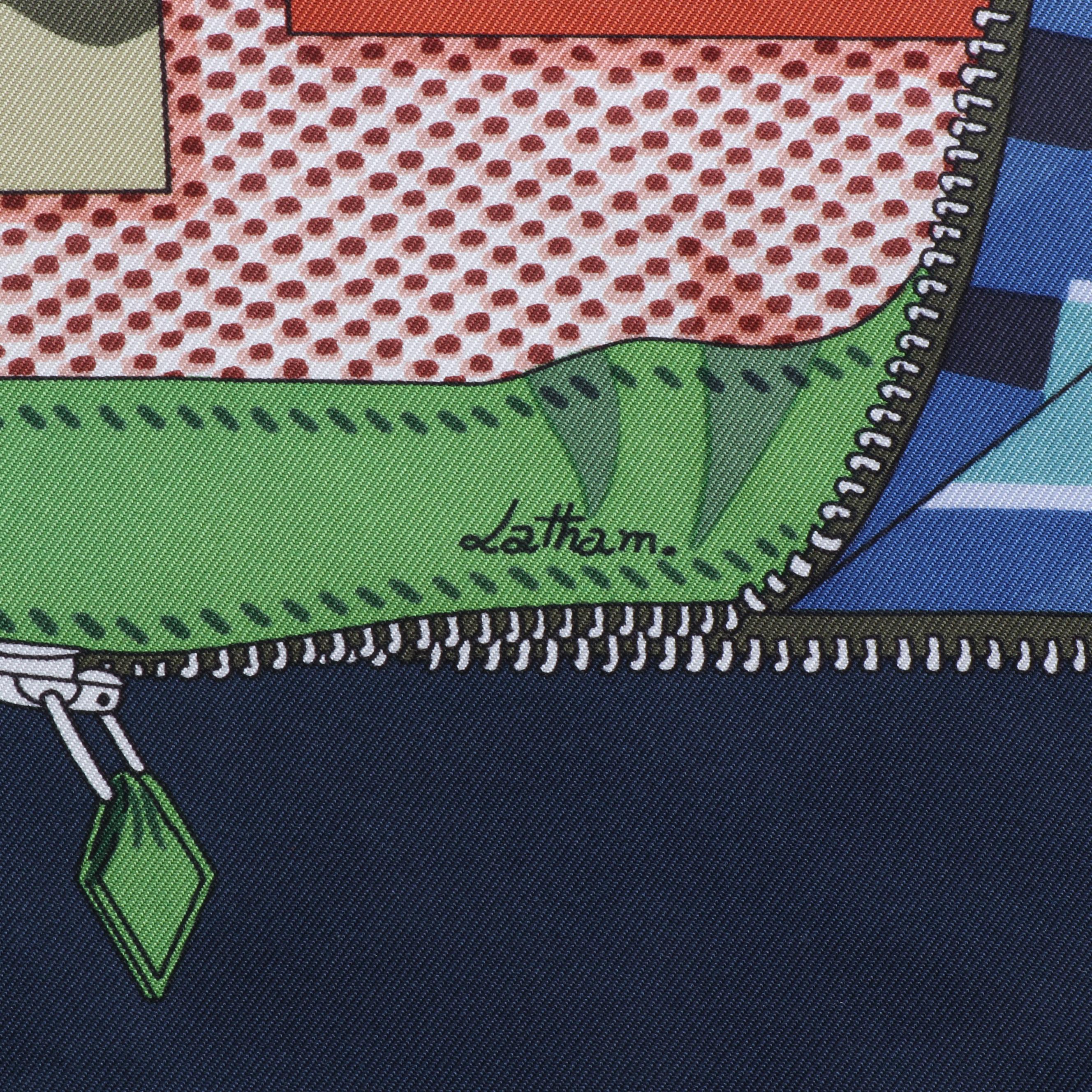 1996 Vintage Hermès of Paris "L'Elégance et le Confort en Automobile" Silk Scarf