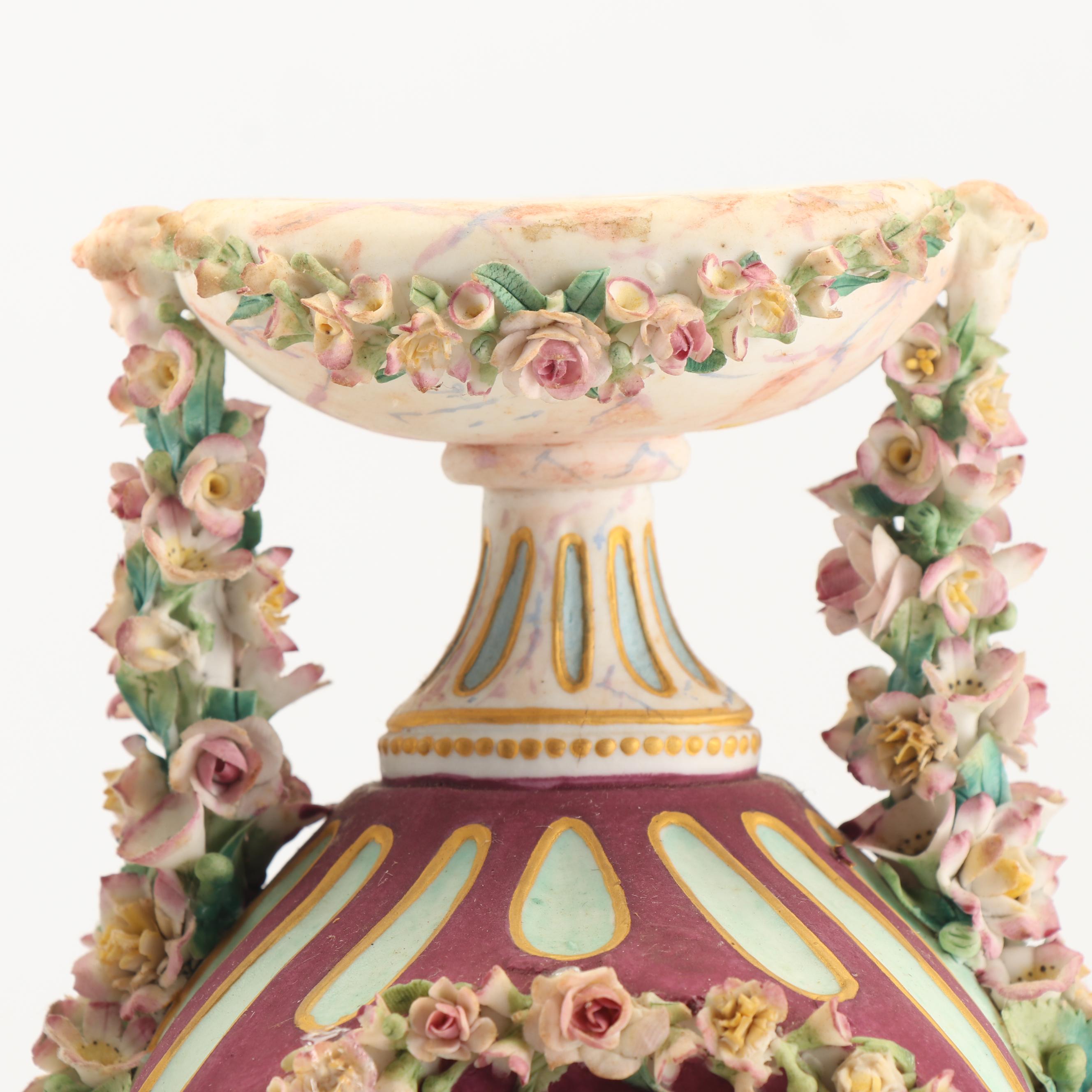 French Style Bisque Mantel Clock