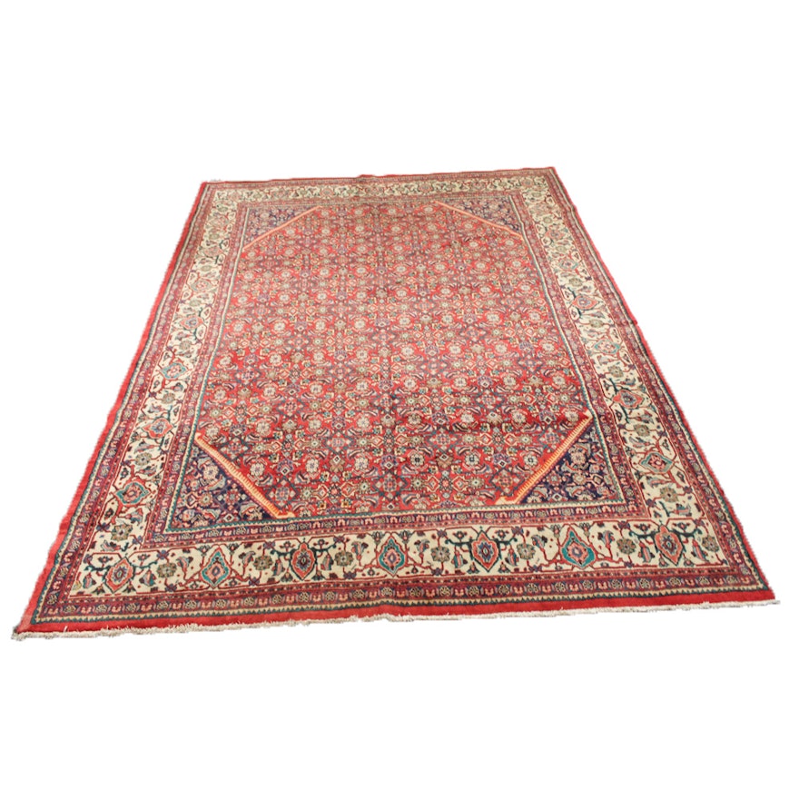 Hand-Knotted Persian Mahal Room Size Rug