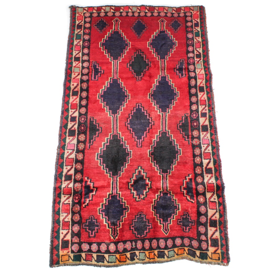 Hand-Knotted Persian Afshar Long Rug