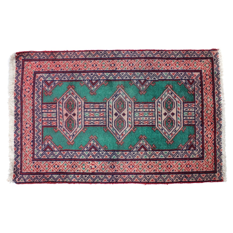 Hand-Knotted Persian Turkoman Rug