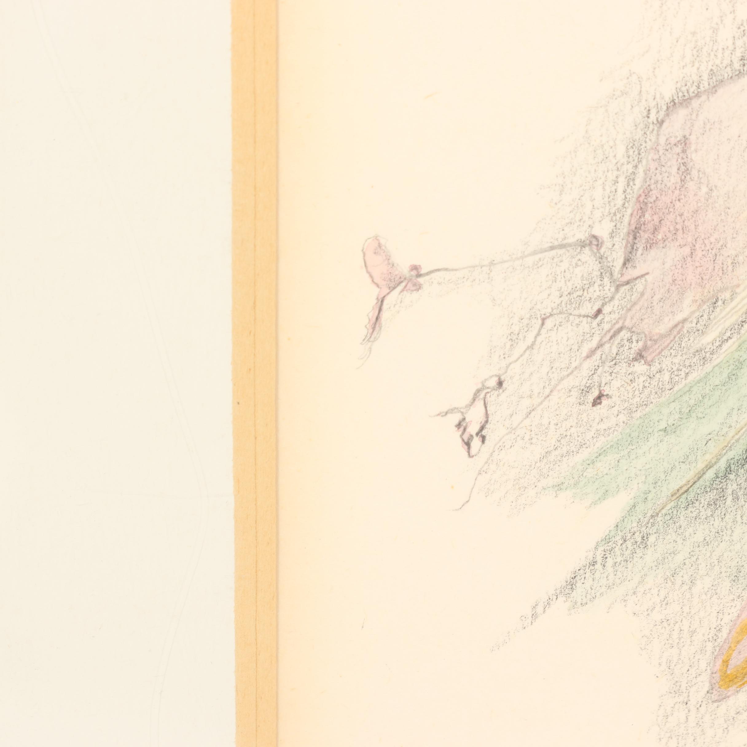 Chaim Nahor Abstract Colored Pencil Drawing