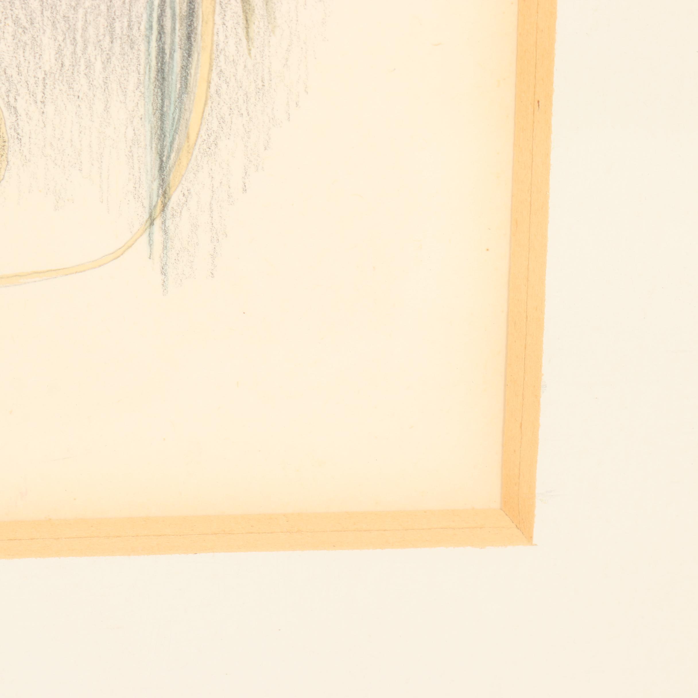 Chaim Nahor Abstract Colored Pencil Drawing