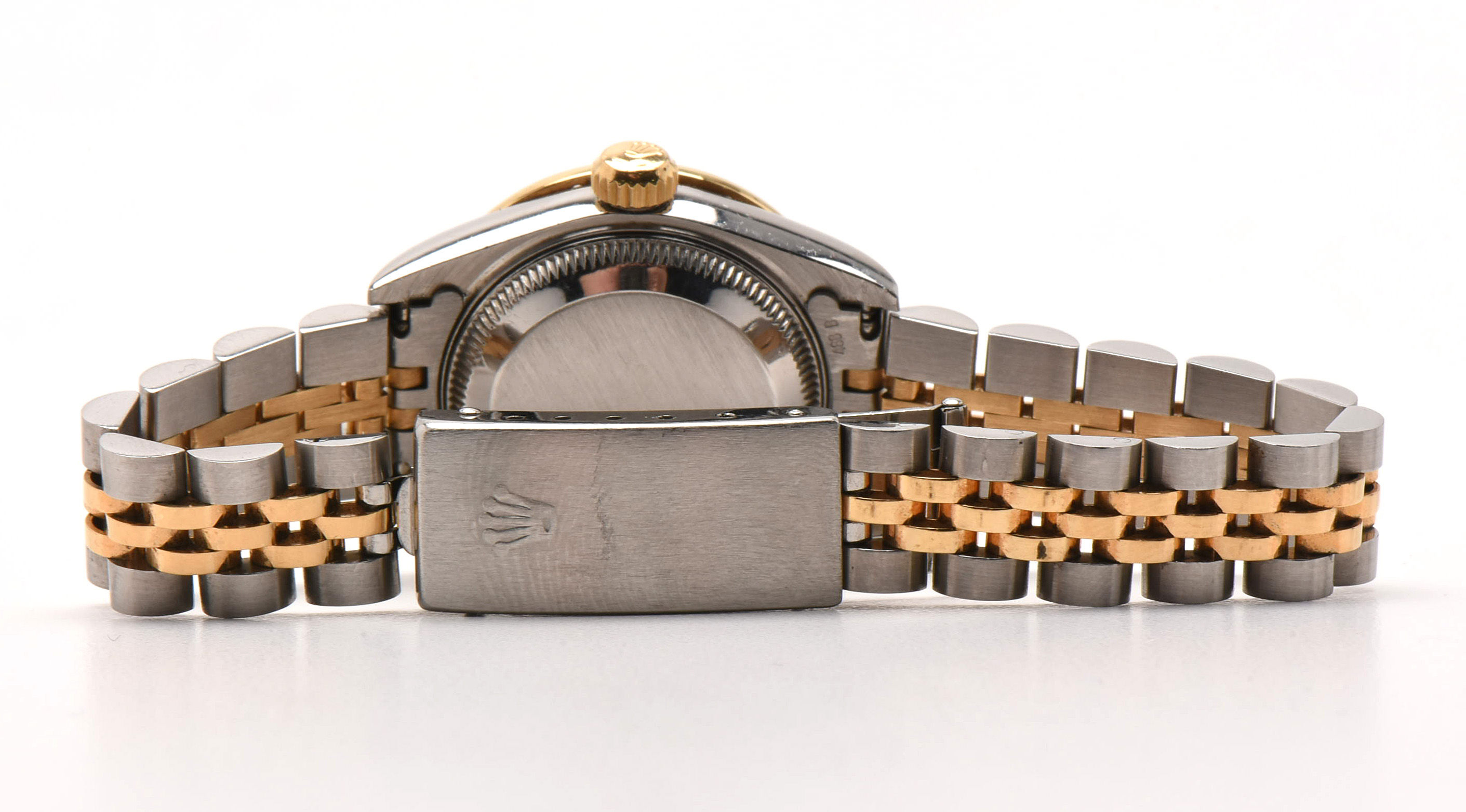 Rolex Datejust 18K Yellow Gold and Stainless Steel Diamond Watch Circa 1993