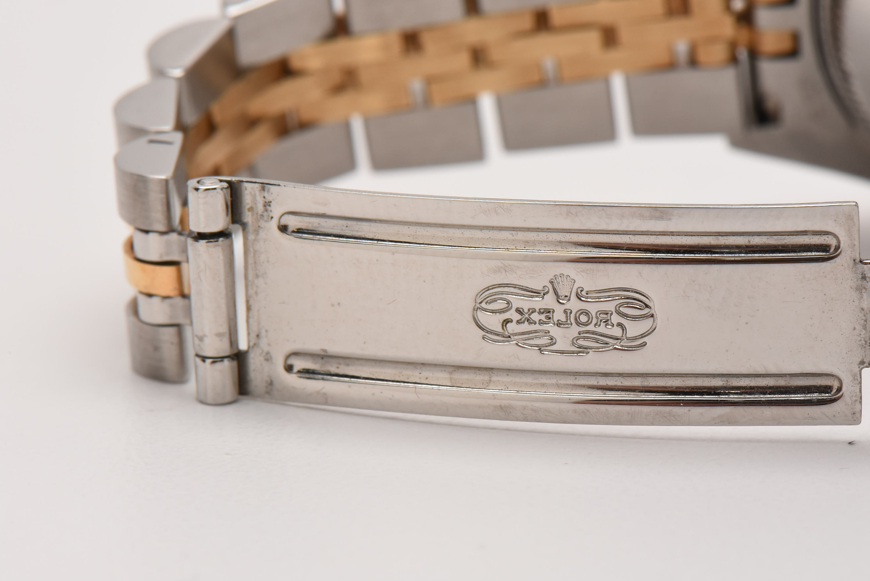 Rolex Datejust 18K Yellow Gold and Stainless Steel Diamond Watch Circa 1993