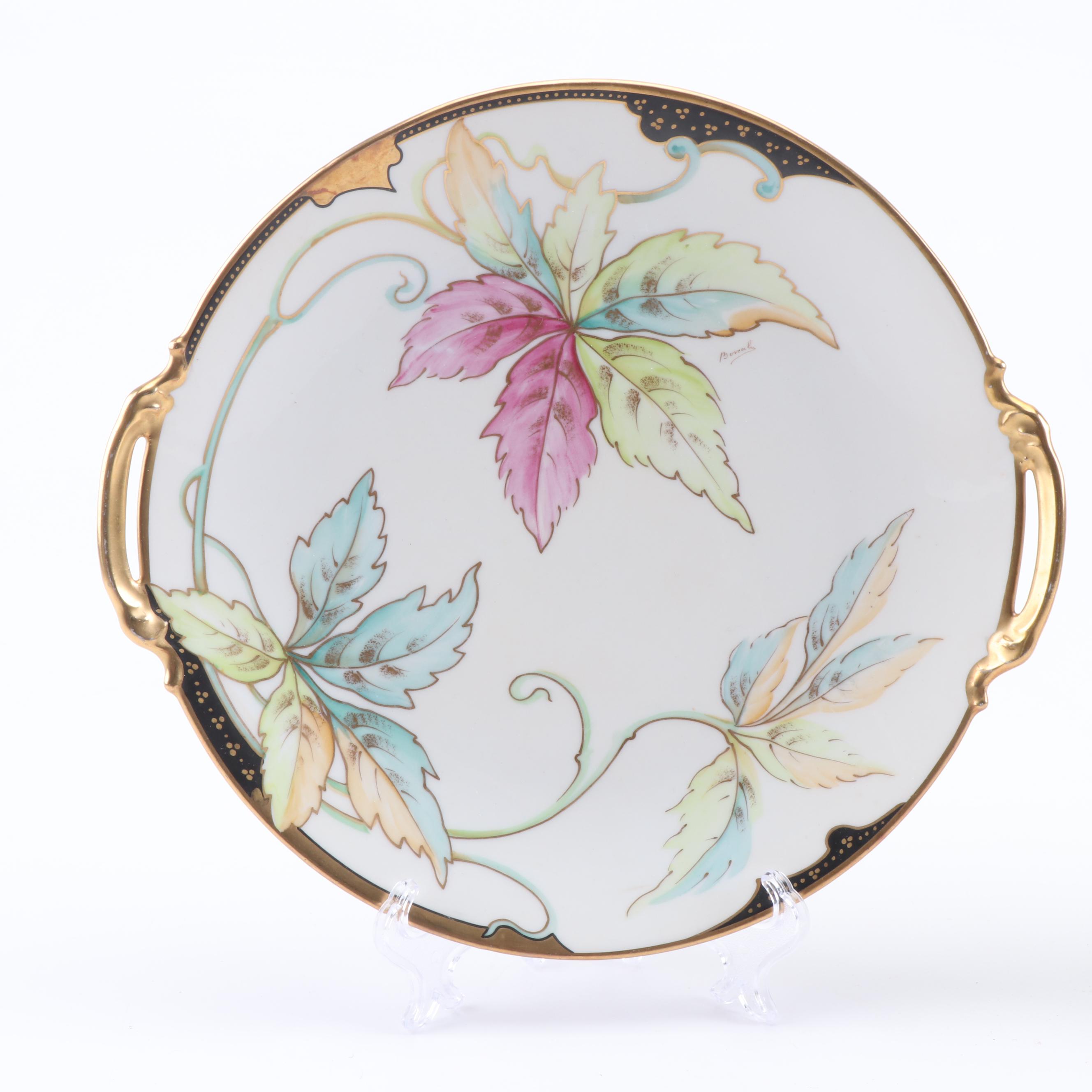 Jean Pouyat and Coiffe Limoges Porcelain Plates, Early 20th Century