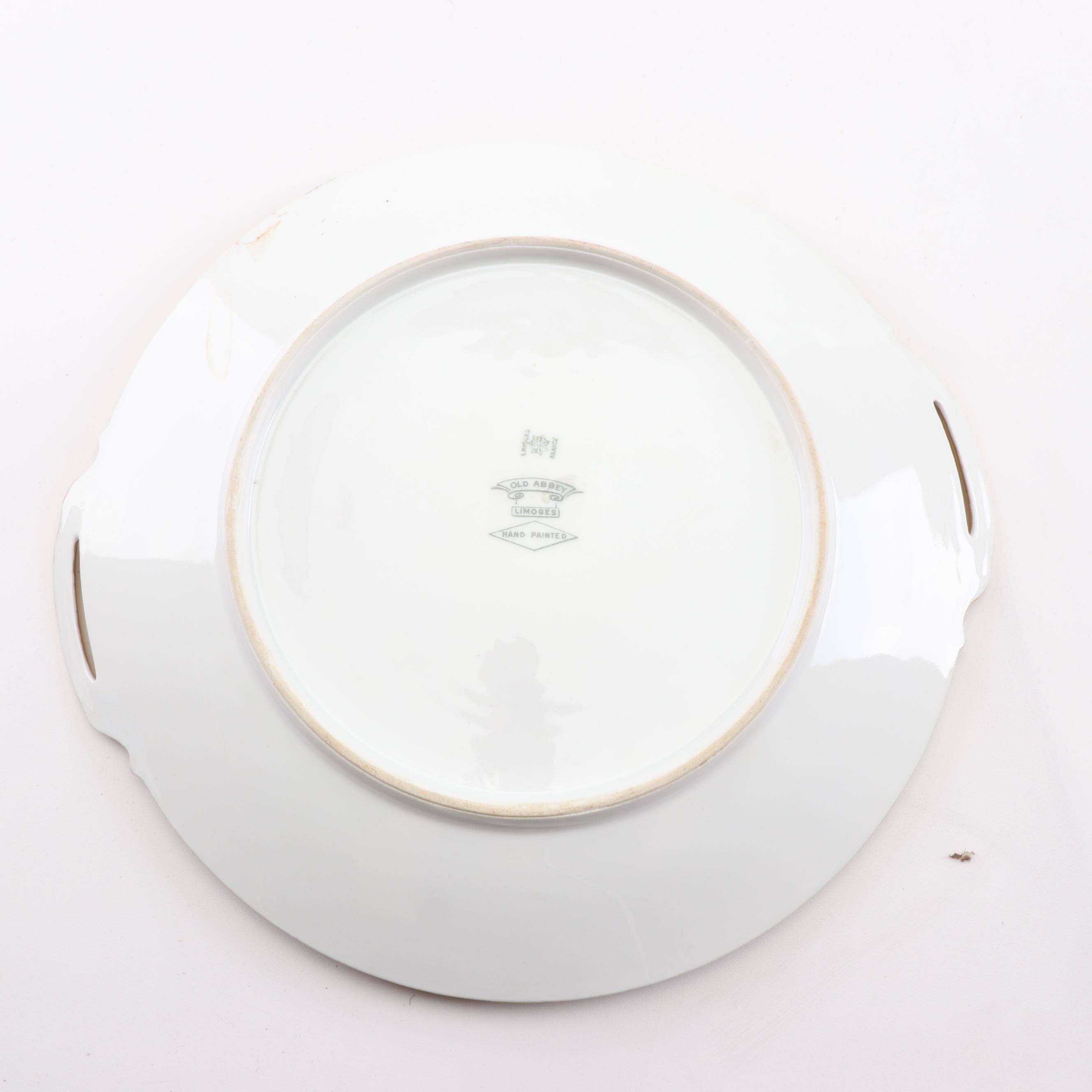 Jean Pouyat and Coiffe Limoges Porcelain Plates, Early 20th Century