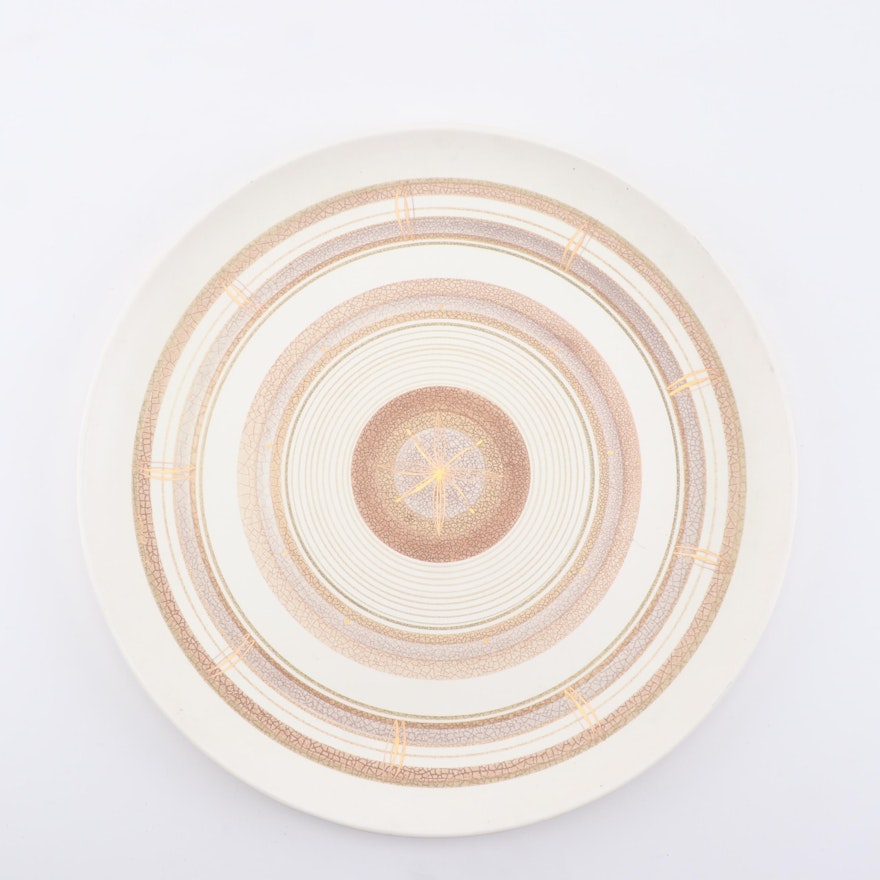 Sascha Brastoff Ceramic Platter, Mid Century