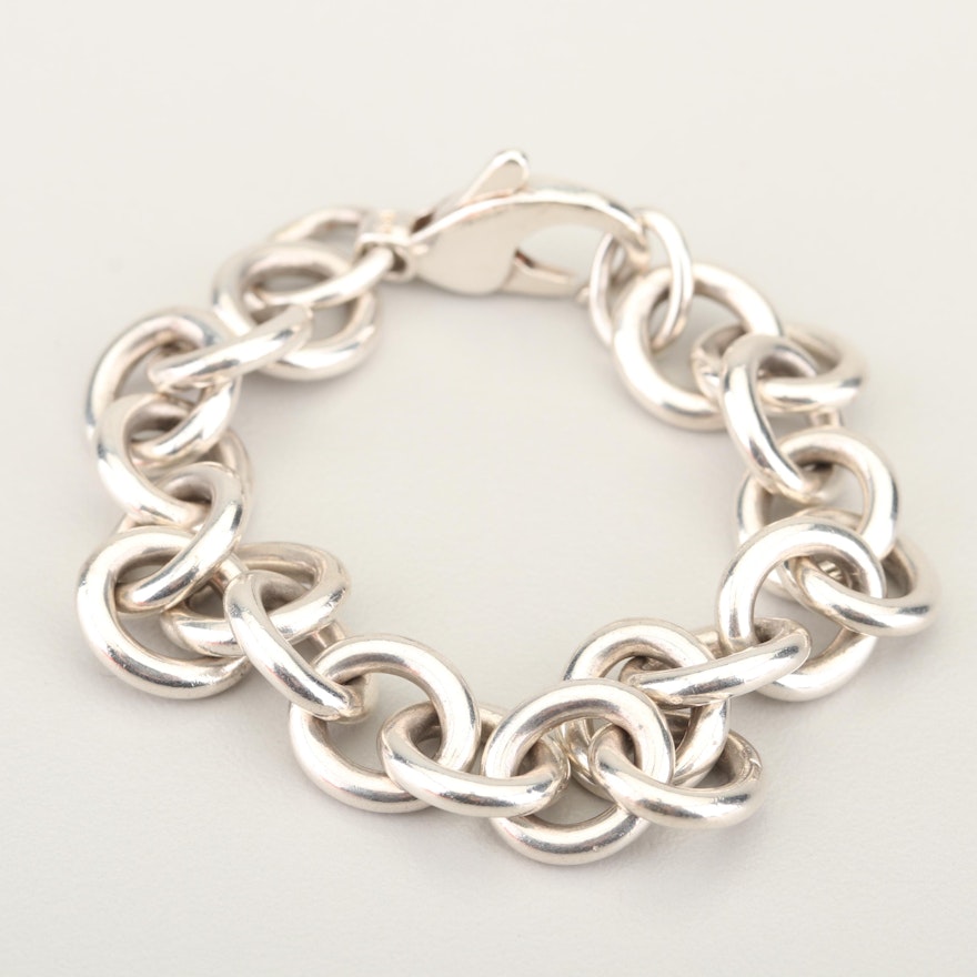 Sterling Silver Rolo Chain Bracelet