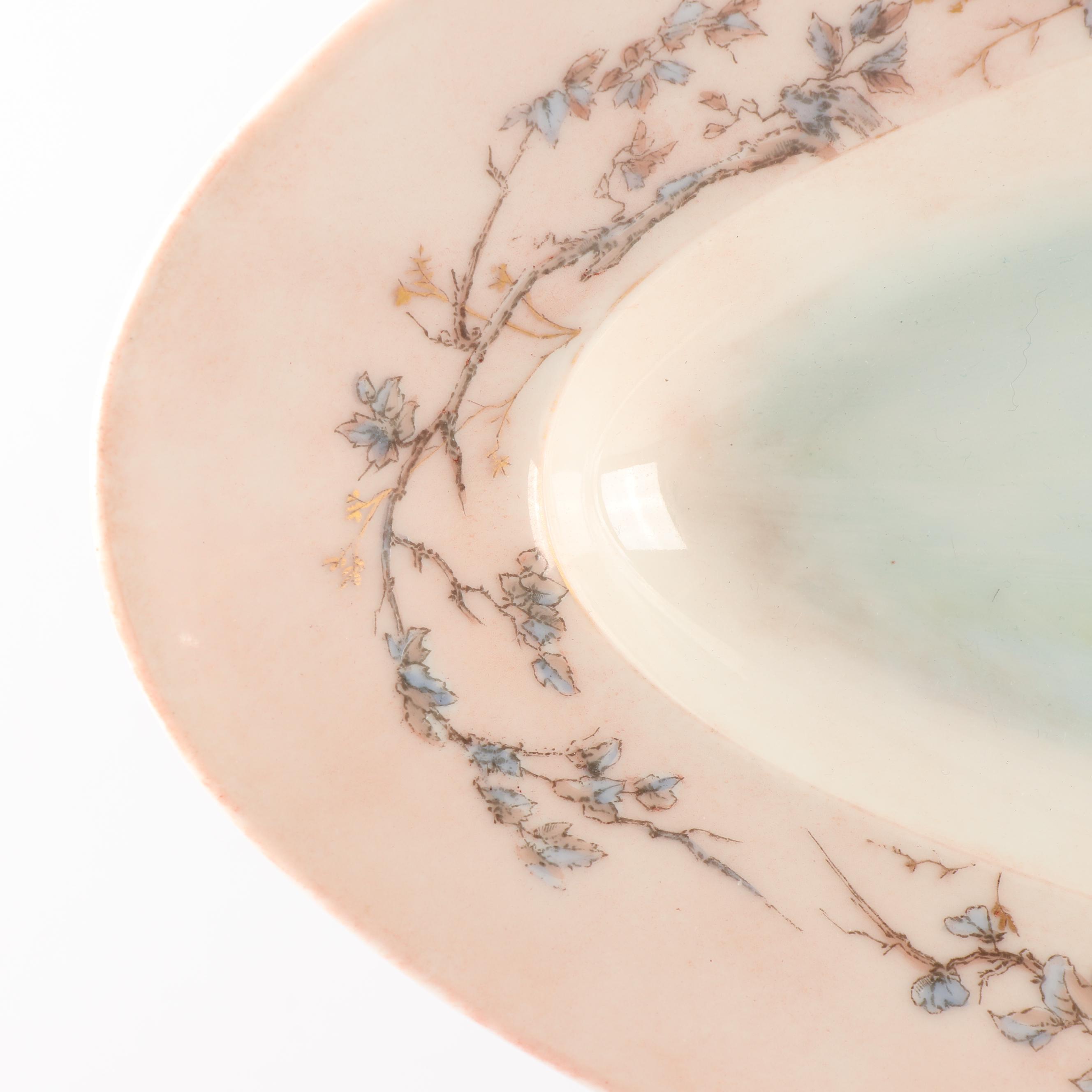 Haviland Hand Painted Porcelain Oval Fish Platter