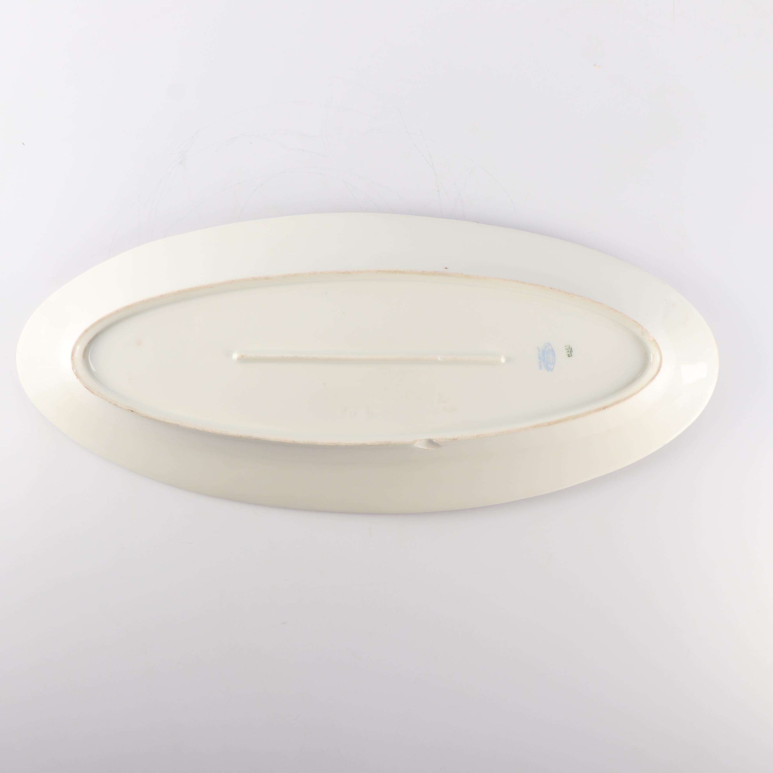 Haviland Hand Painted Porcelain Oval Fish Platter