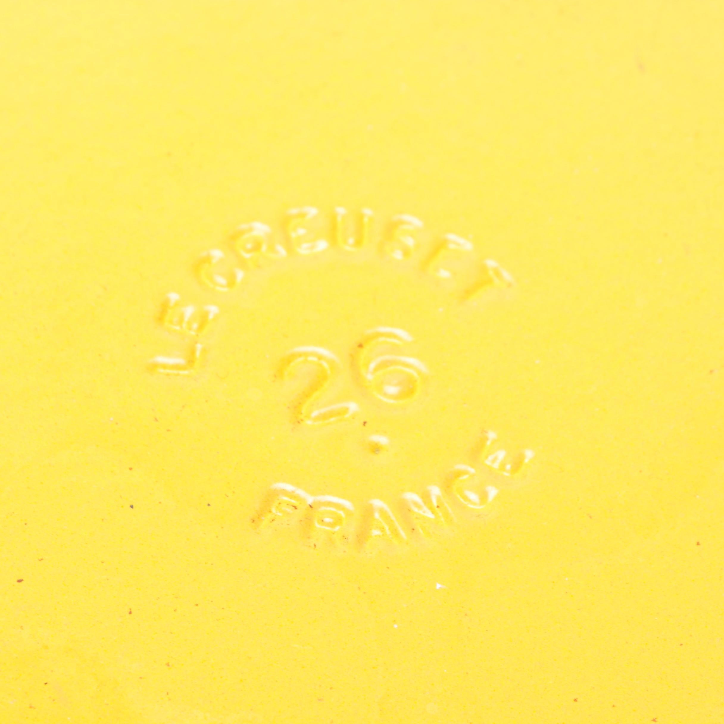 Le Creuset Yellow Enameled Cast Iron Stock Pot, Dutch Oven and Fry Pan