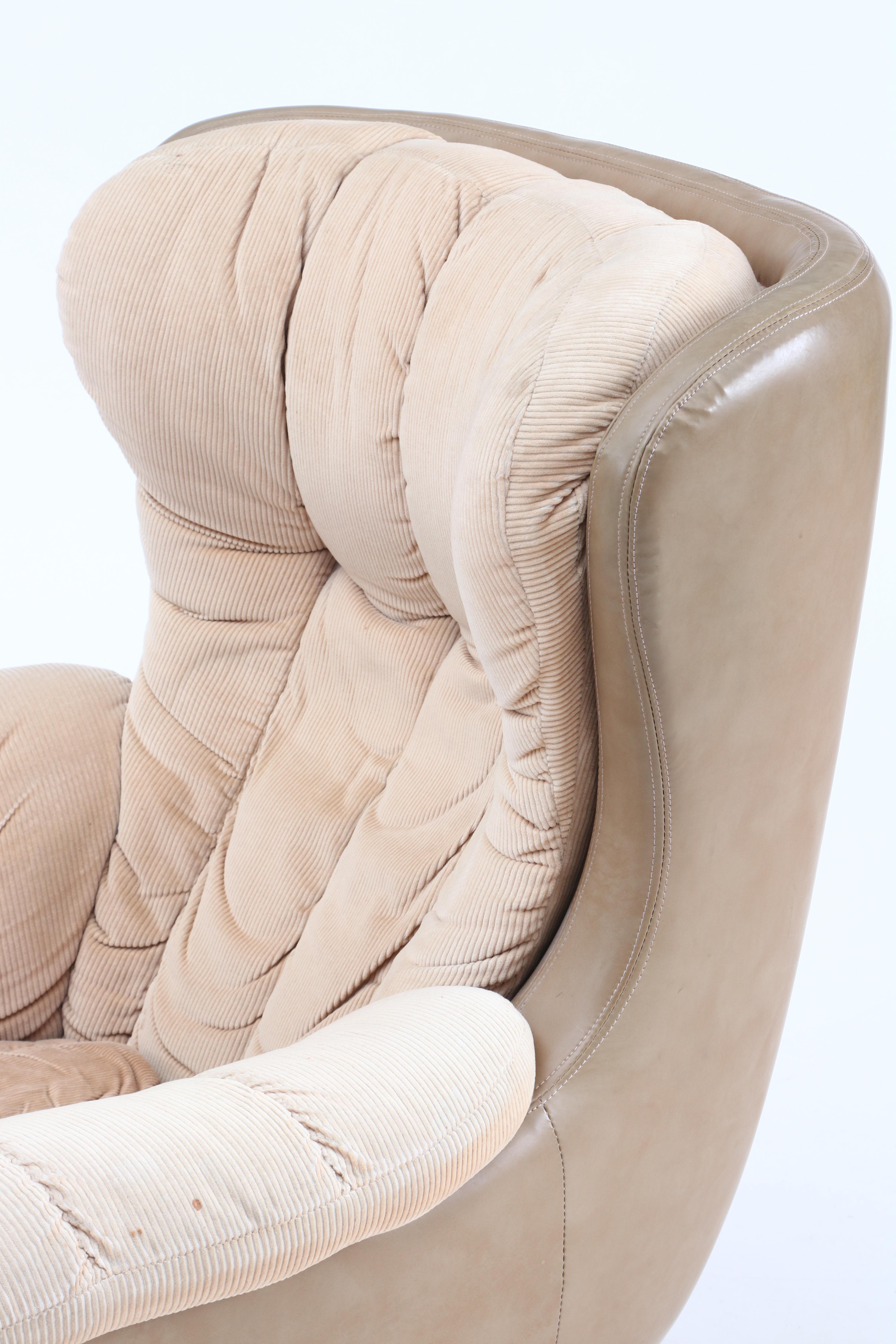 Modern Armchair and Ottoman by Carter Chair Corporation