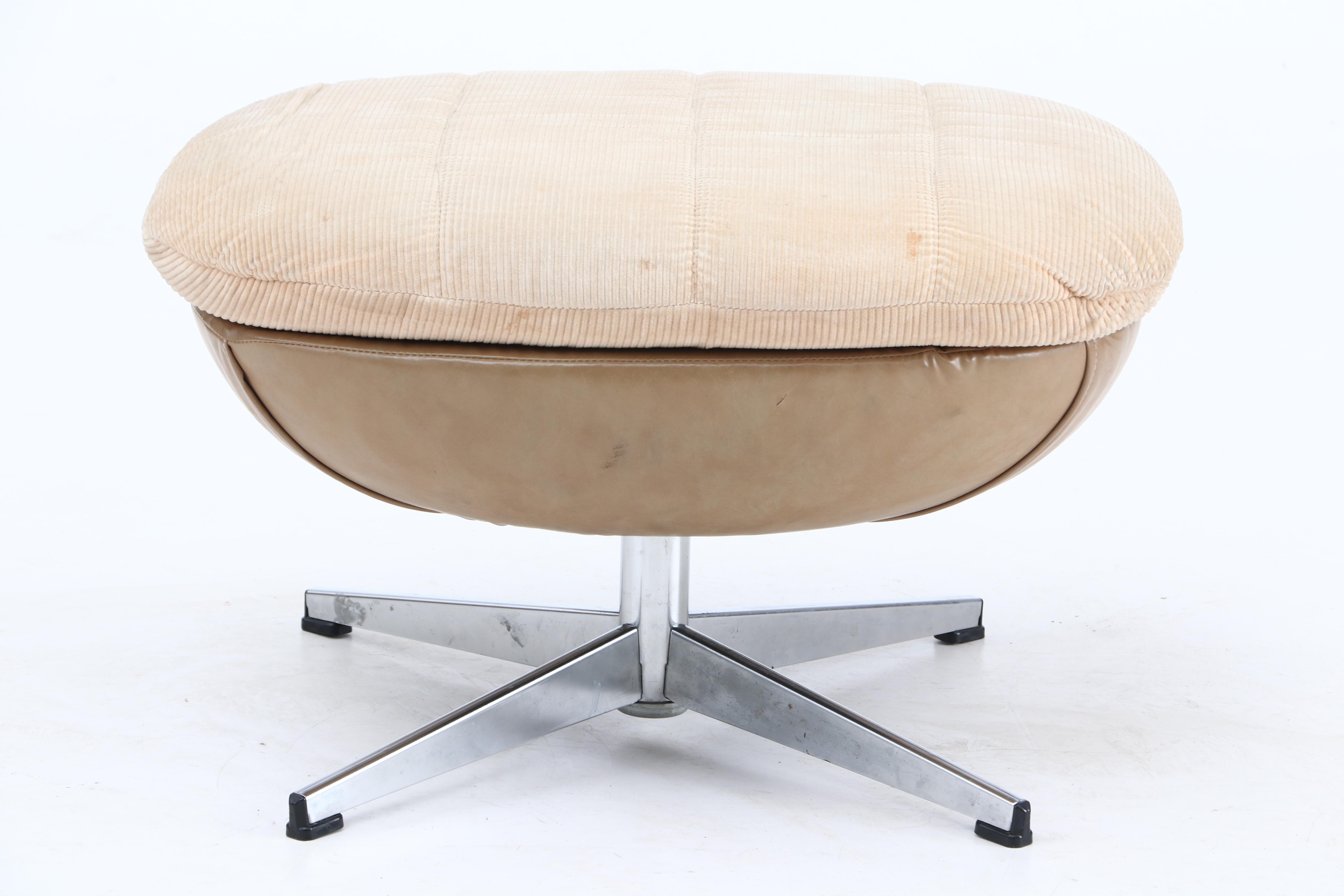 Modern Armchair and Ottoman by Carter Chair Corporation