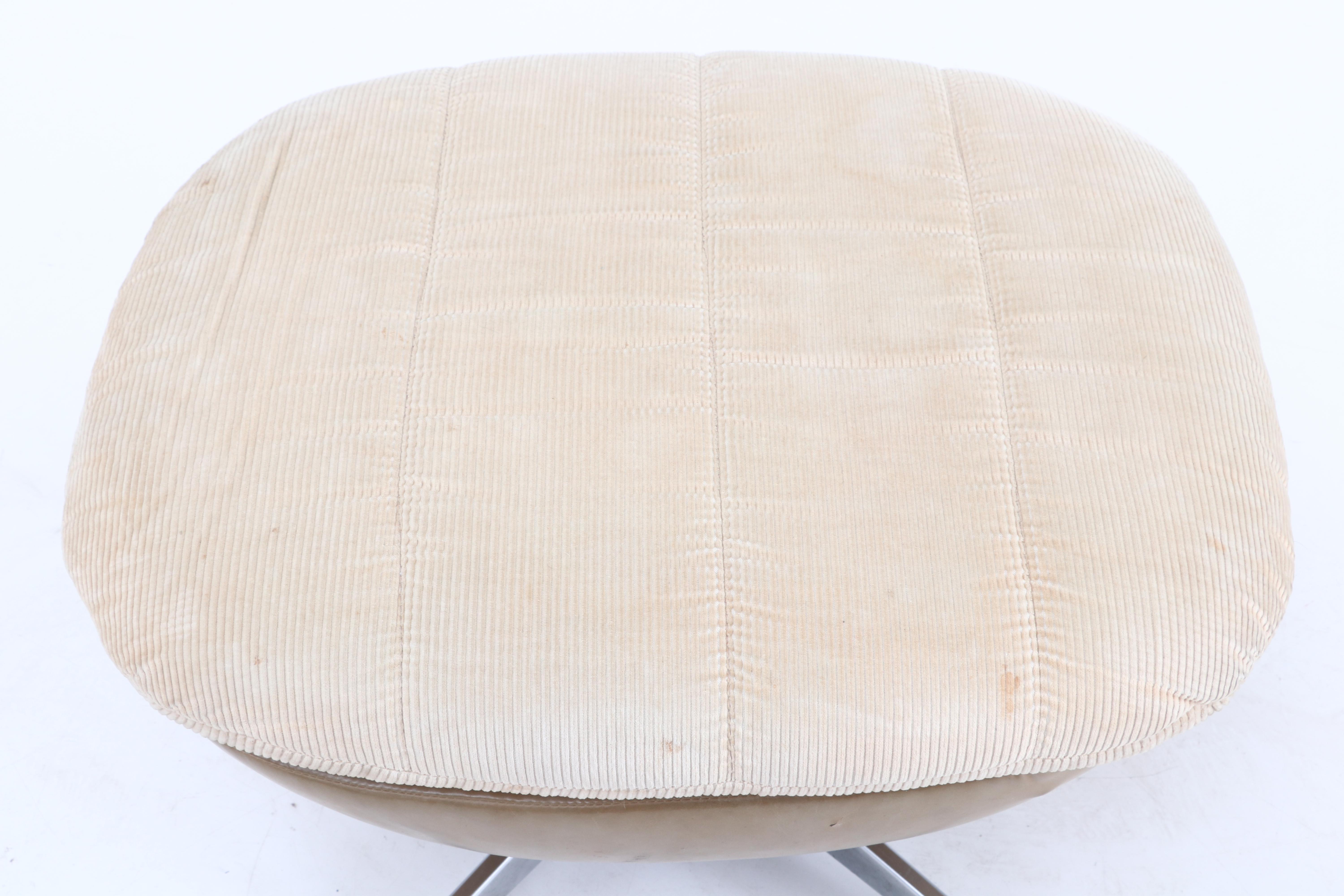 Modern Armchair and Ottoman by Carter Chair Corporation