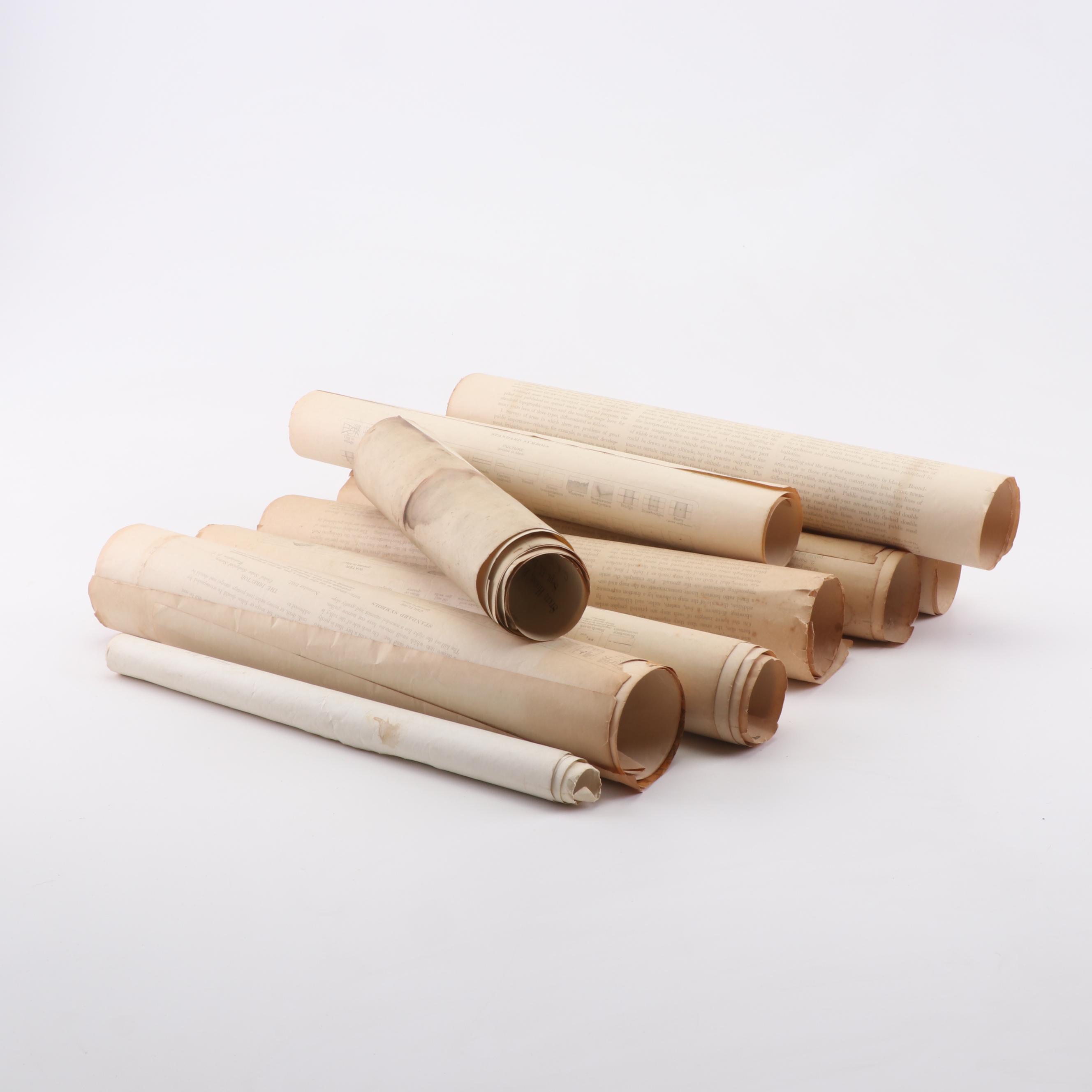 Massachusetts and New Hampshire Topographical Maps, 1940s