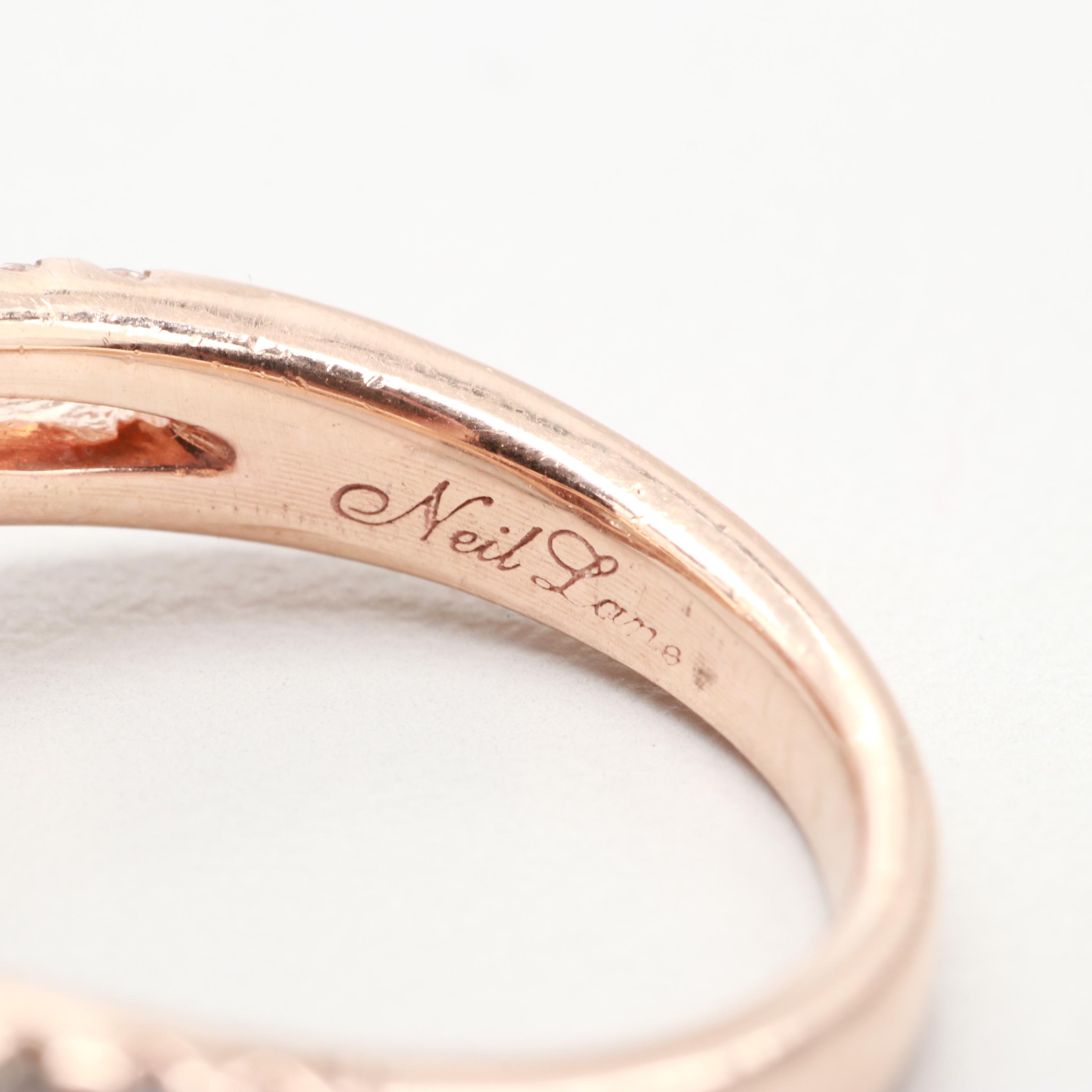 Neil Lane 14K Rose Gold Diamond Bridal Ring Set