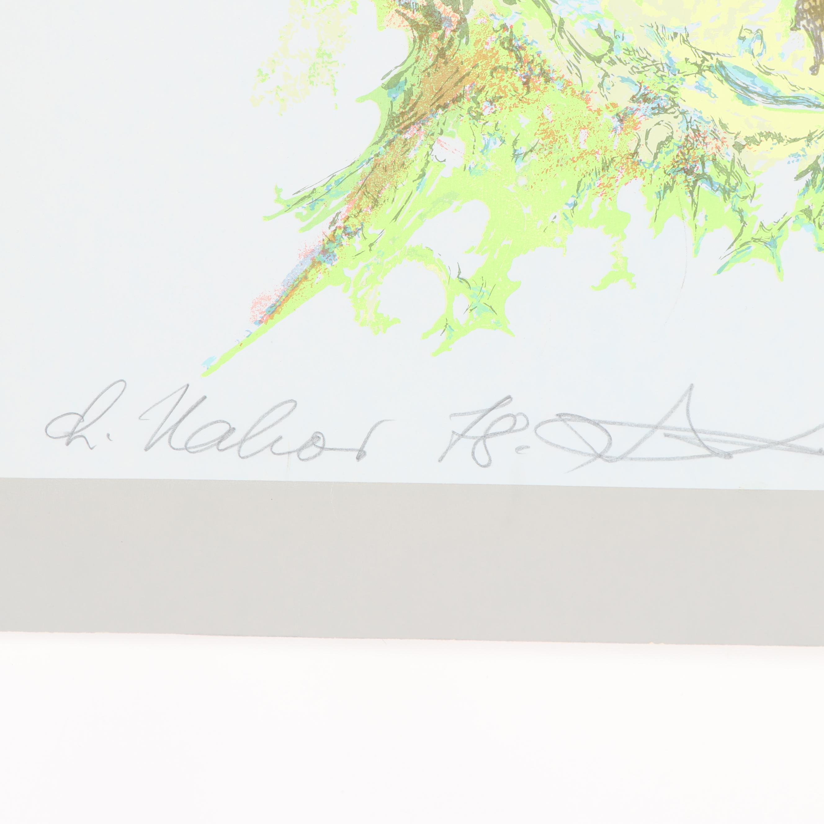 Chaim Nahor Abstract Serigraph