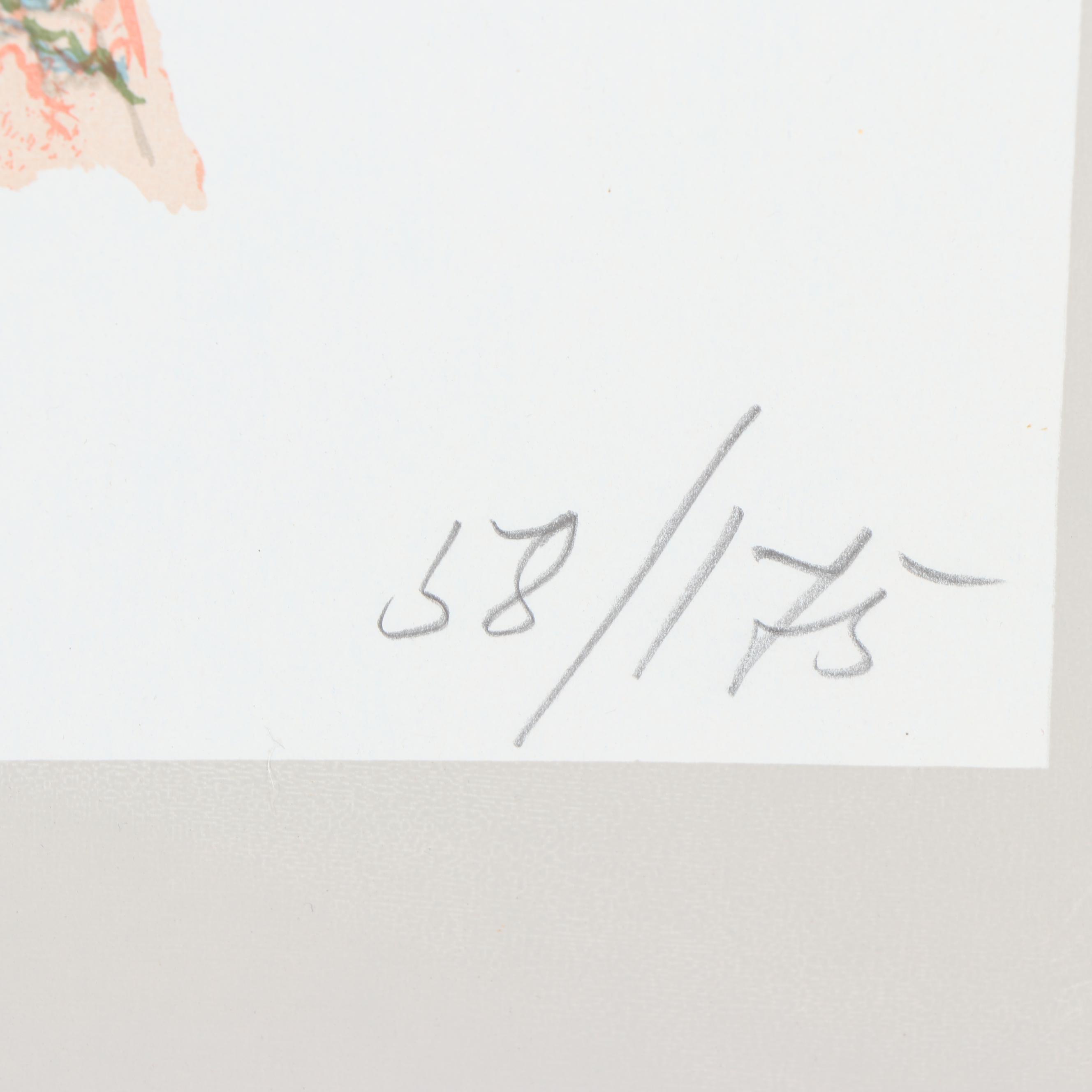 Chaim Nahor Abstract Serigraph