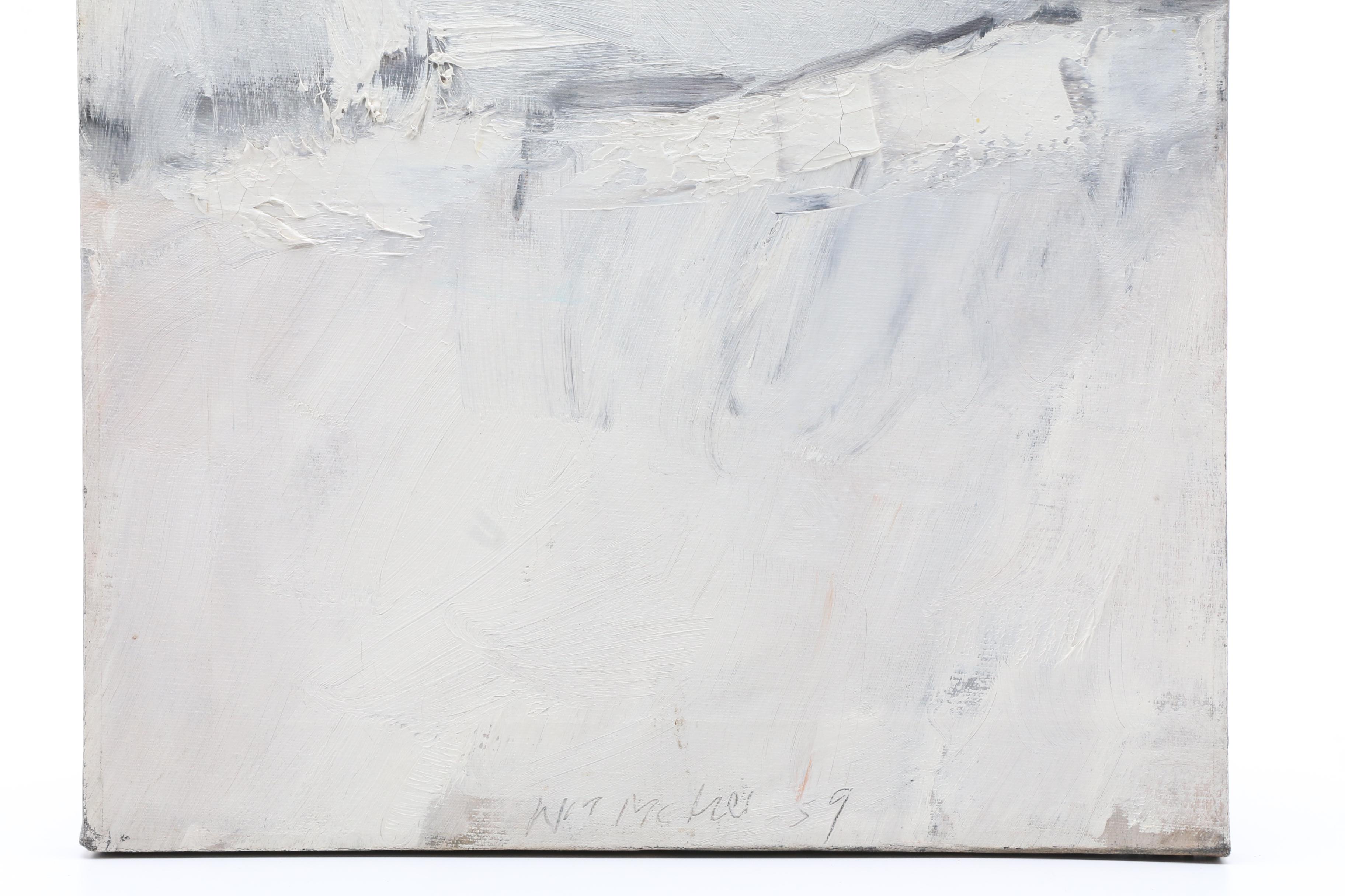 William Douglas McGee 1959 Oil Painting "White Divide"