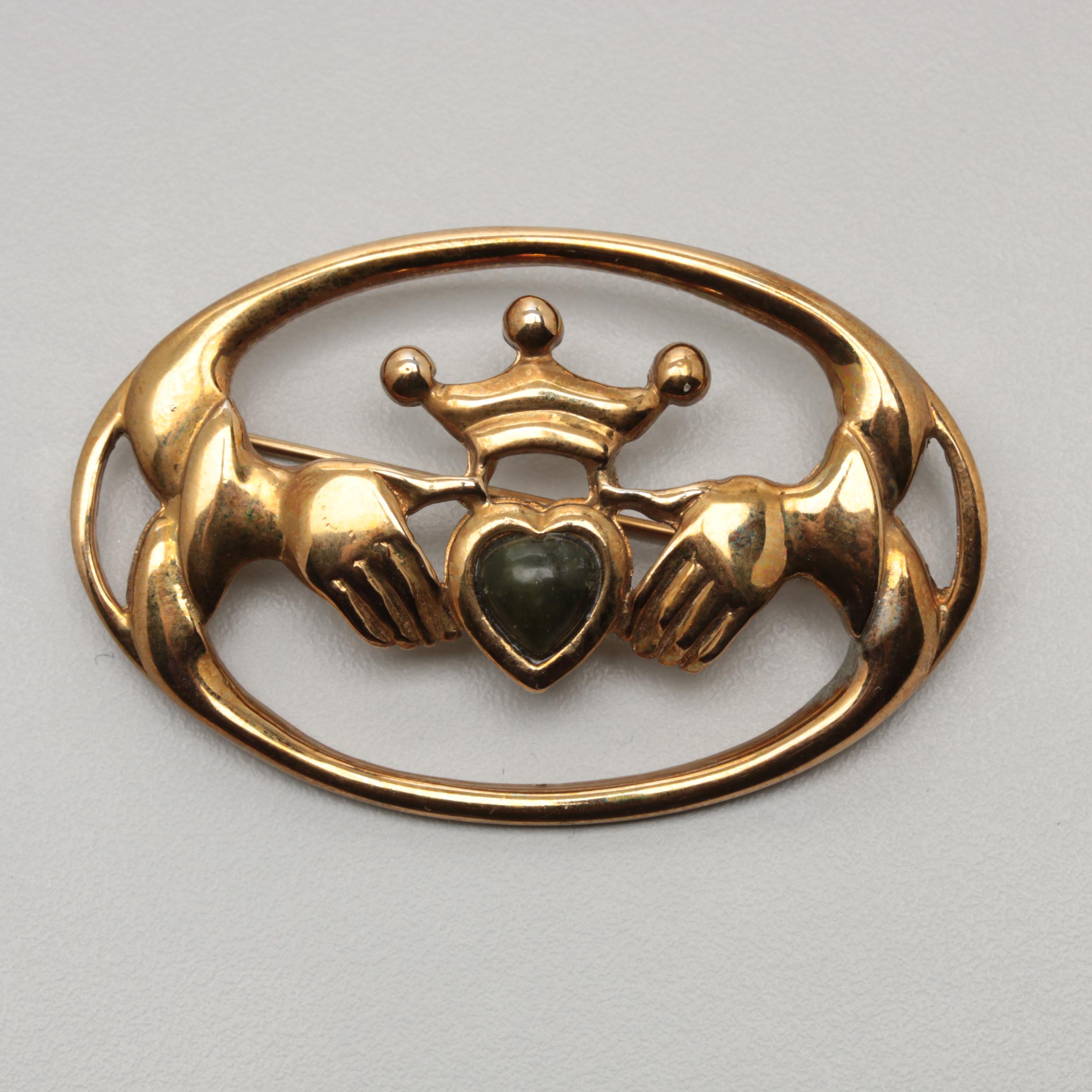 Costume Jewelry with Citrine, Serpentine and Featuring Metropolitan Art Museum