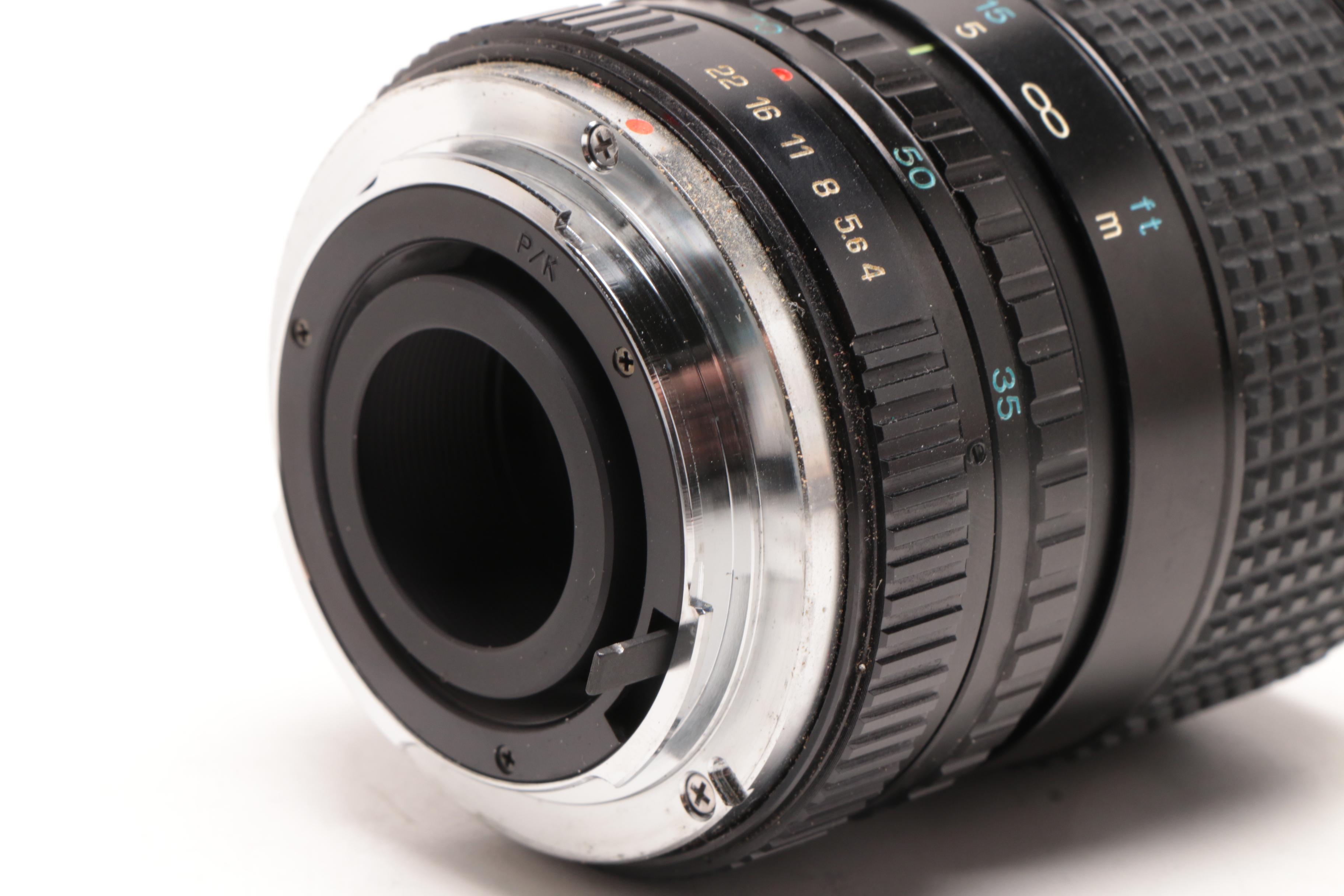 Ricoh KR-10 Super Camera with Vivitar 2600-D Flash and Case