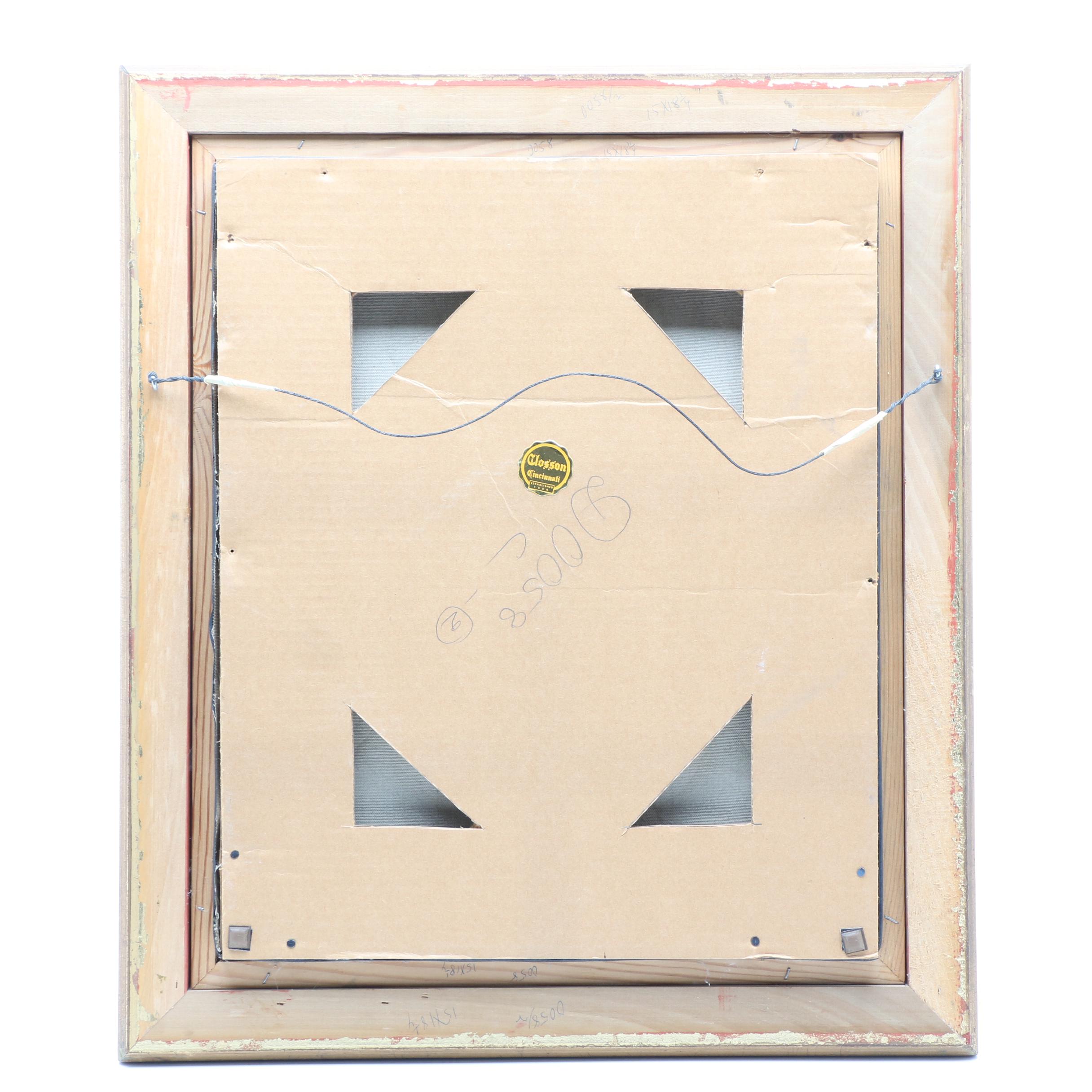 John Rettig 1923 Oil Painting of Dutch Genre Scene